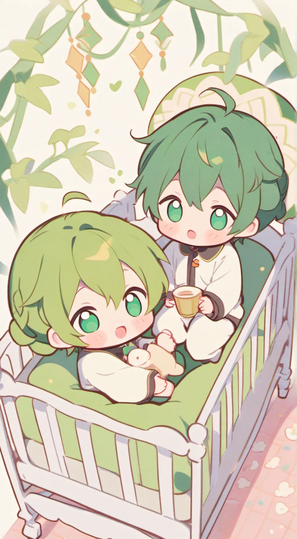 ai character: Caden and Elara background