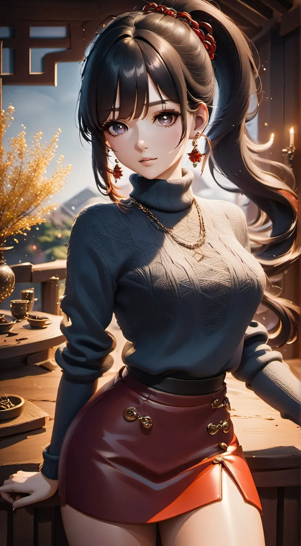 ai character: Jennifer  background