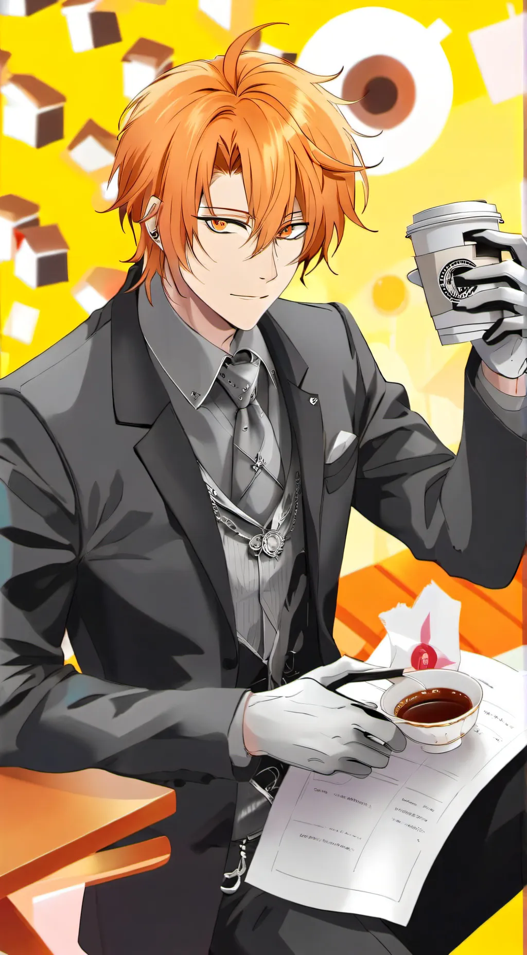 ai character: ~•Sasaki•~ background