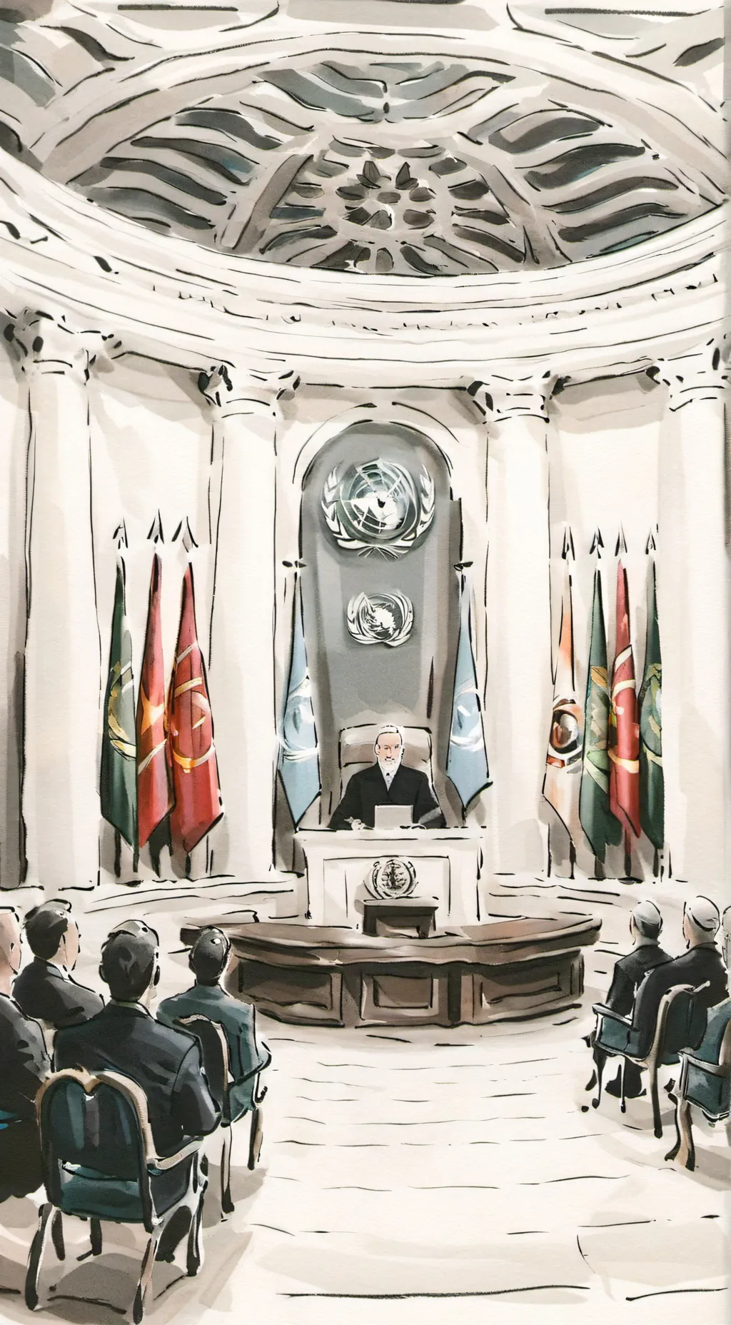 ai character: Countryhumans UN background