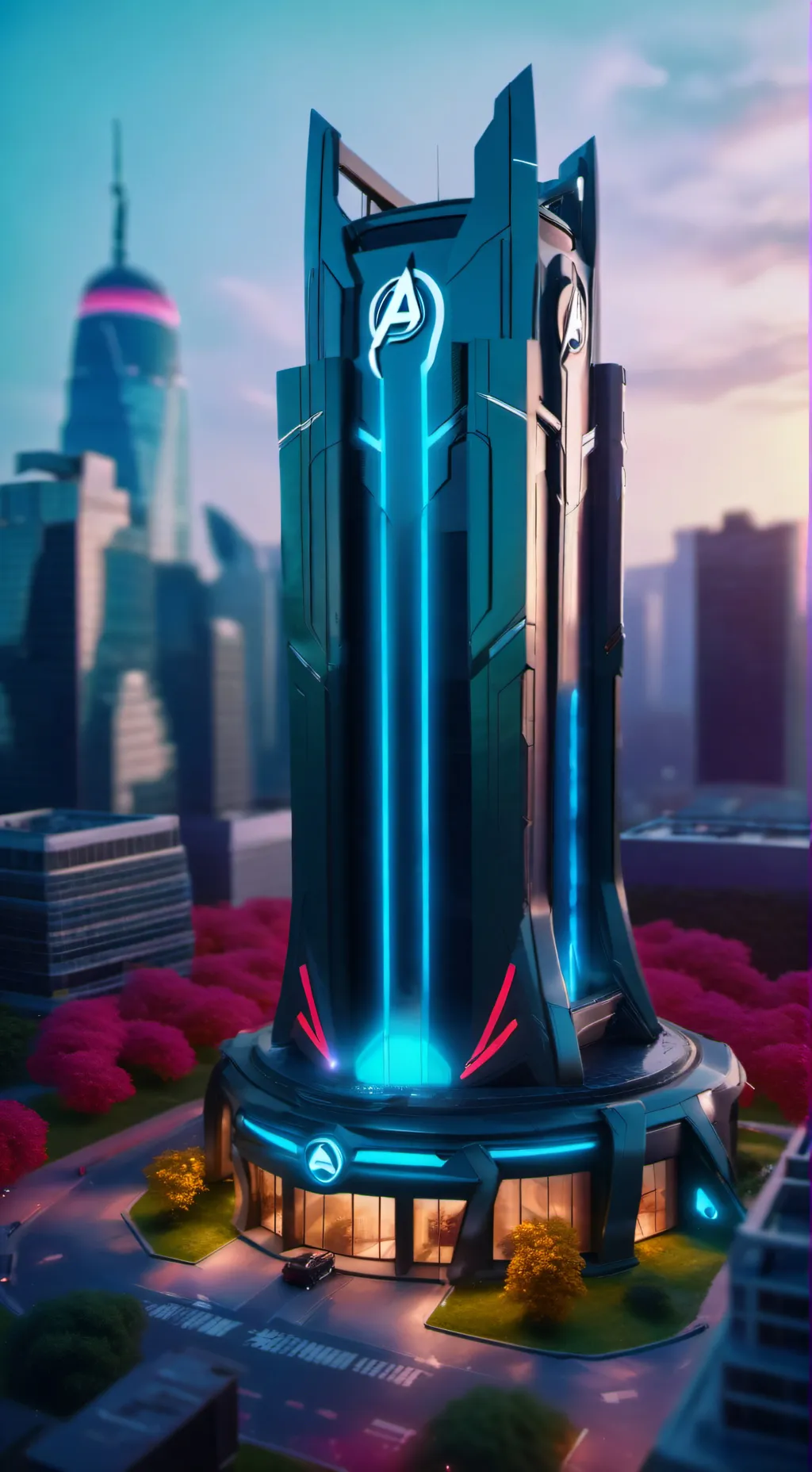 ai character: Avengers talkie 20 background