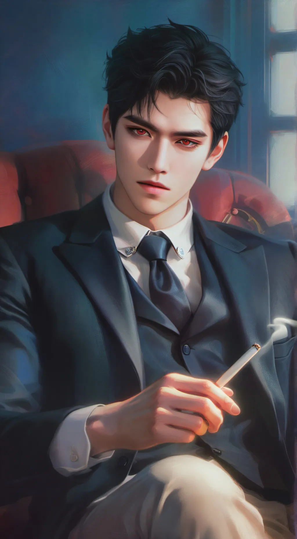 ai character: Zachary Desmond background