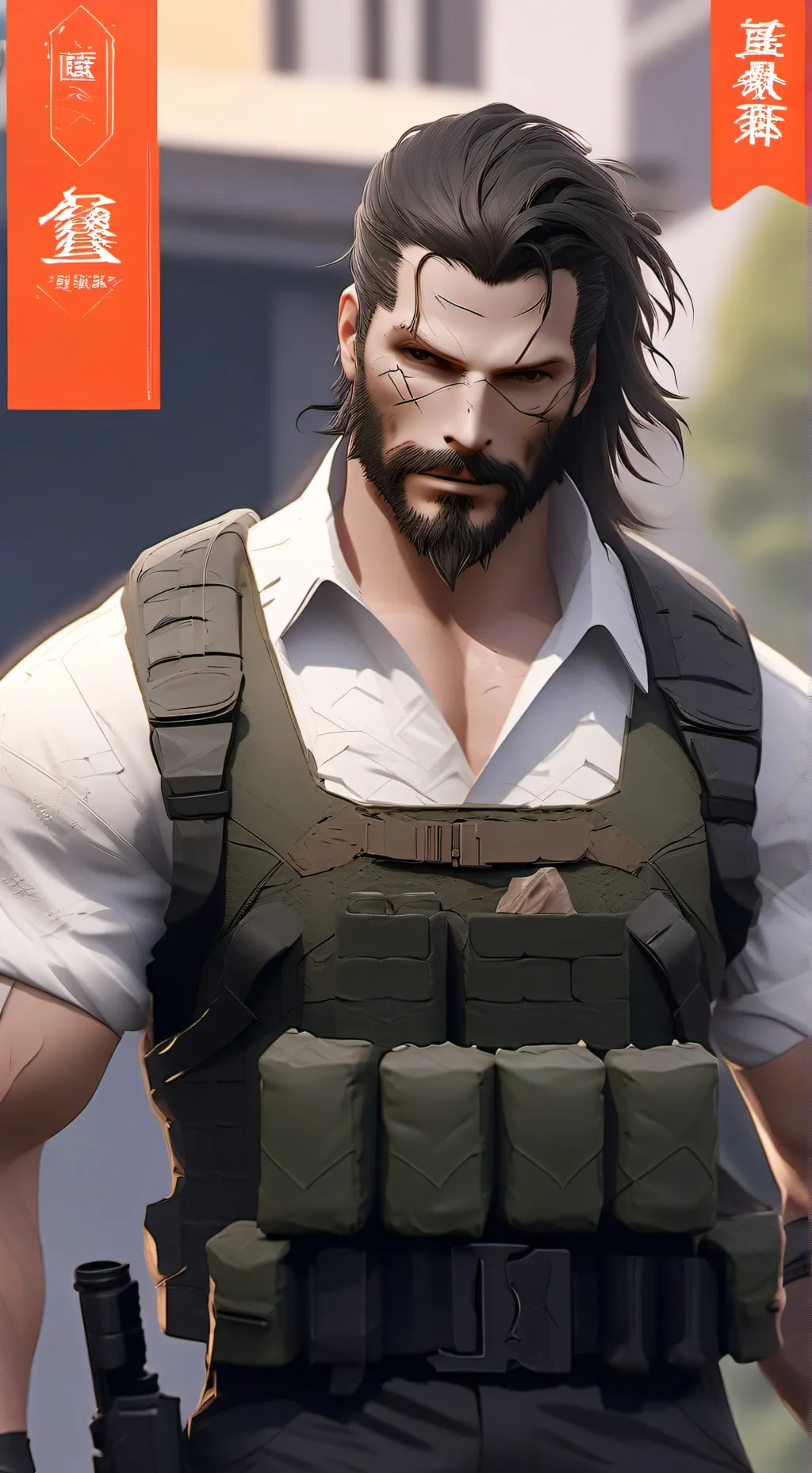 ai character: venom snake background