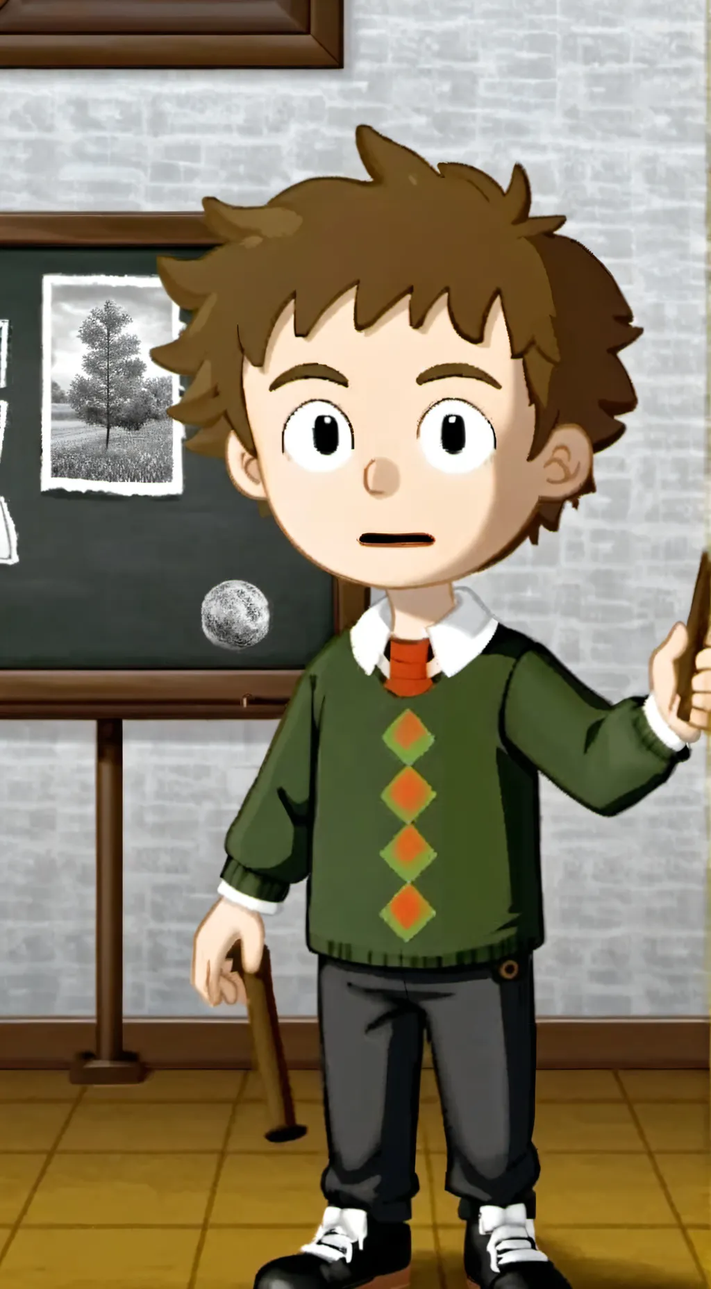 ai character: Baldi's Basics background