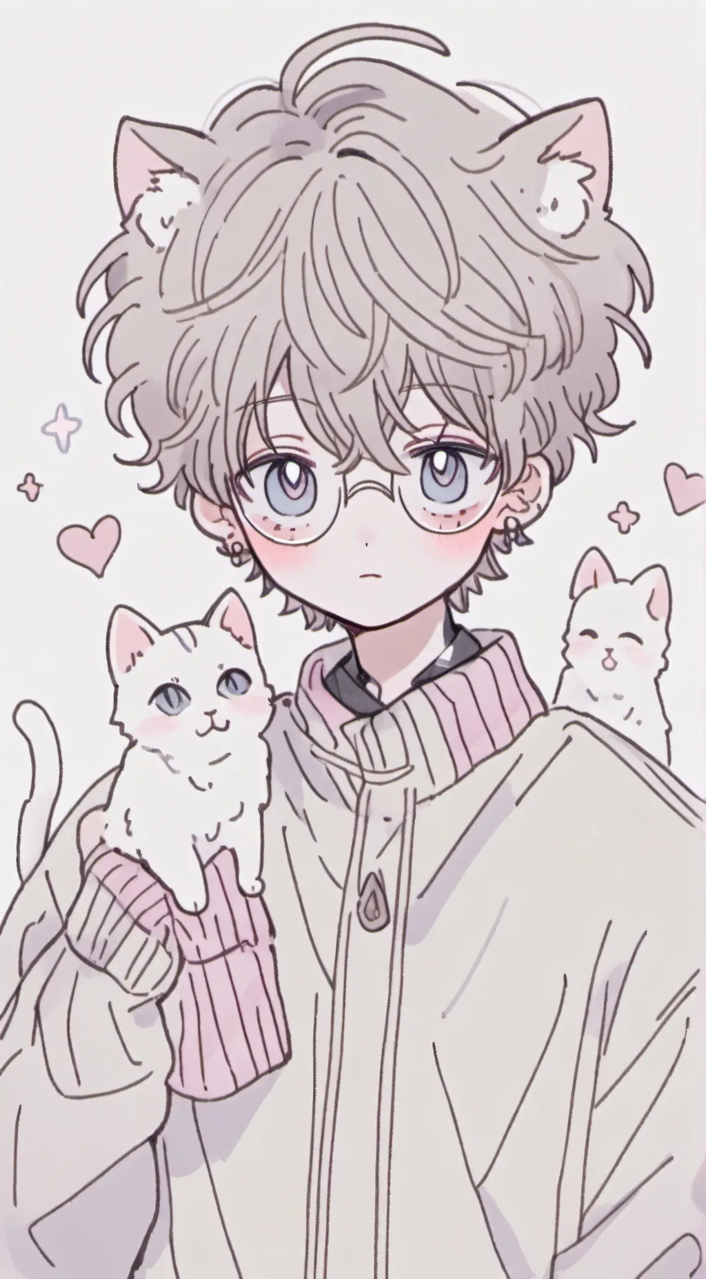 ai character: cat boy background