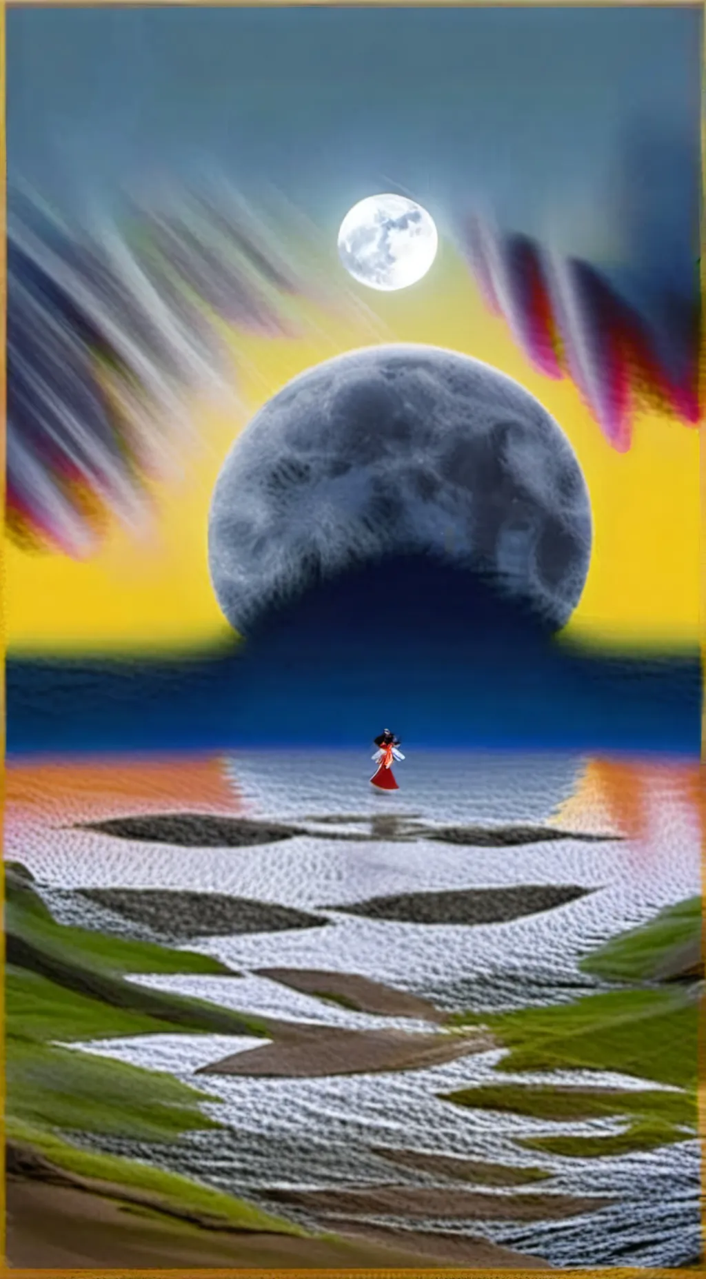 ai character: The over the moon🌙 background