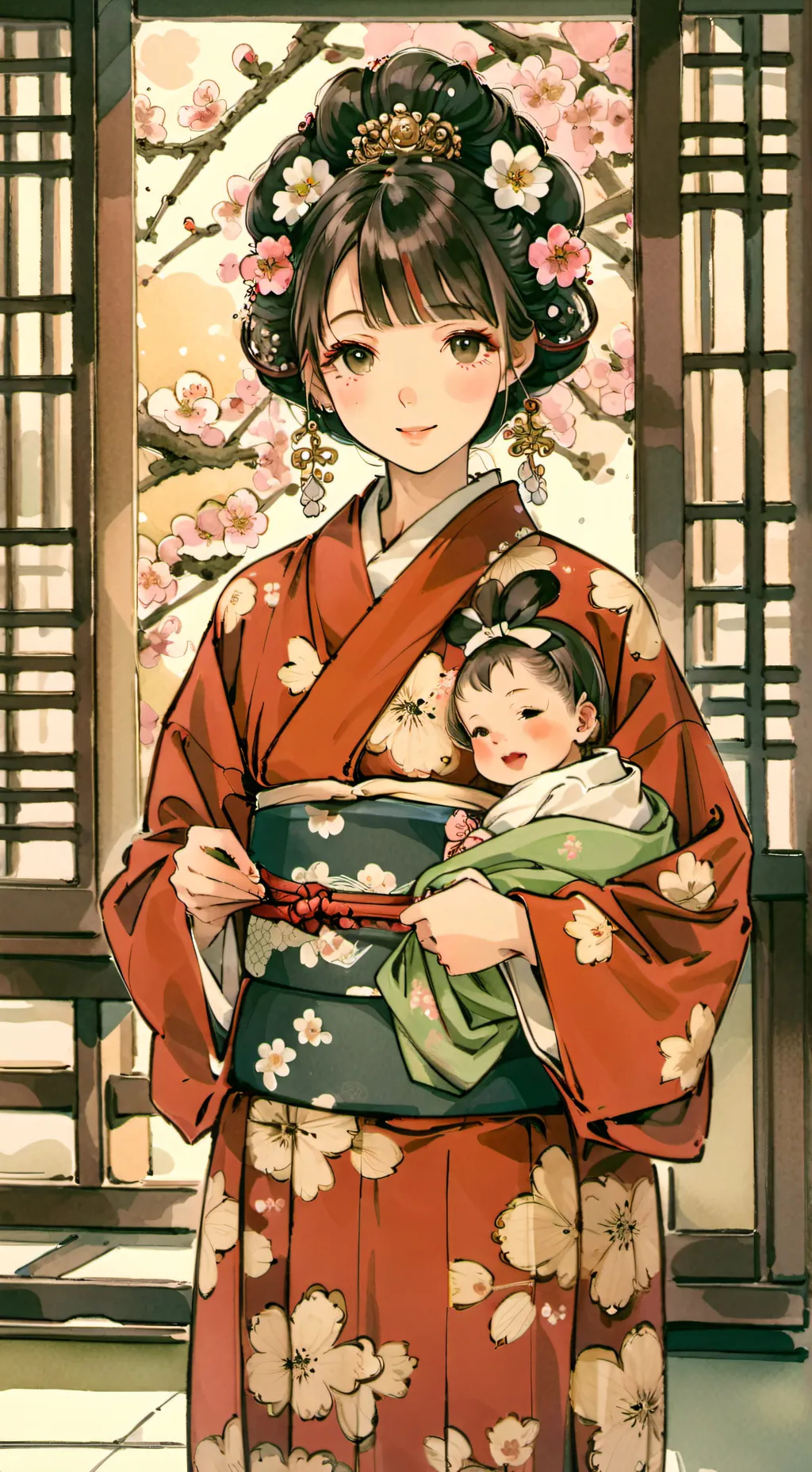 ai character: Feudales Japan background