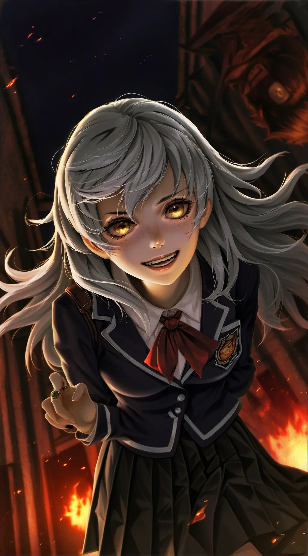 ai character: Catty Classmate Cl background