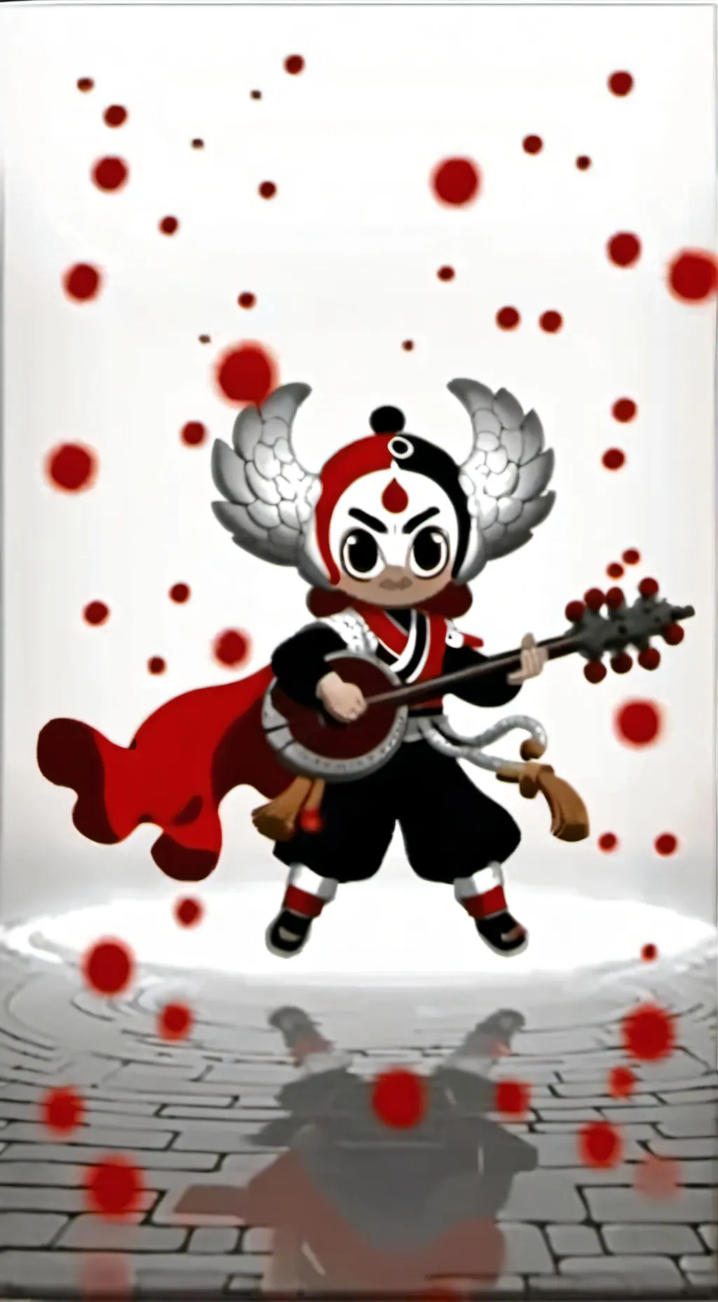 ai character: Shrimpo background