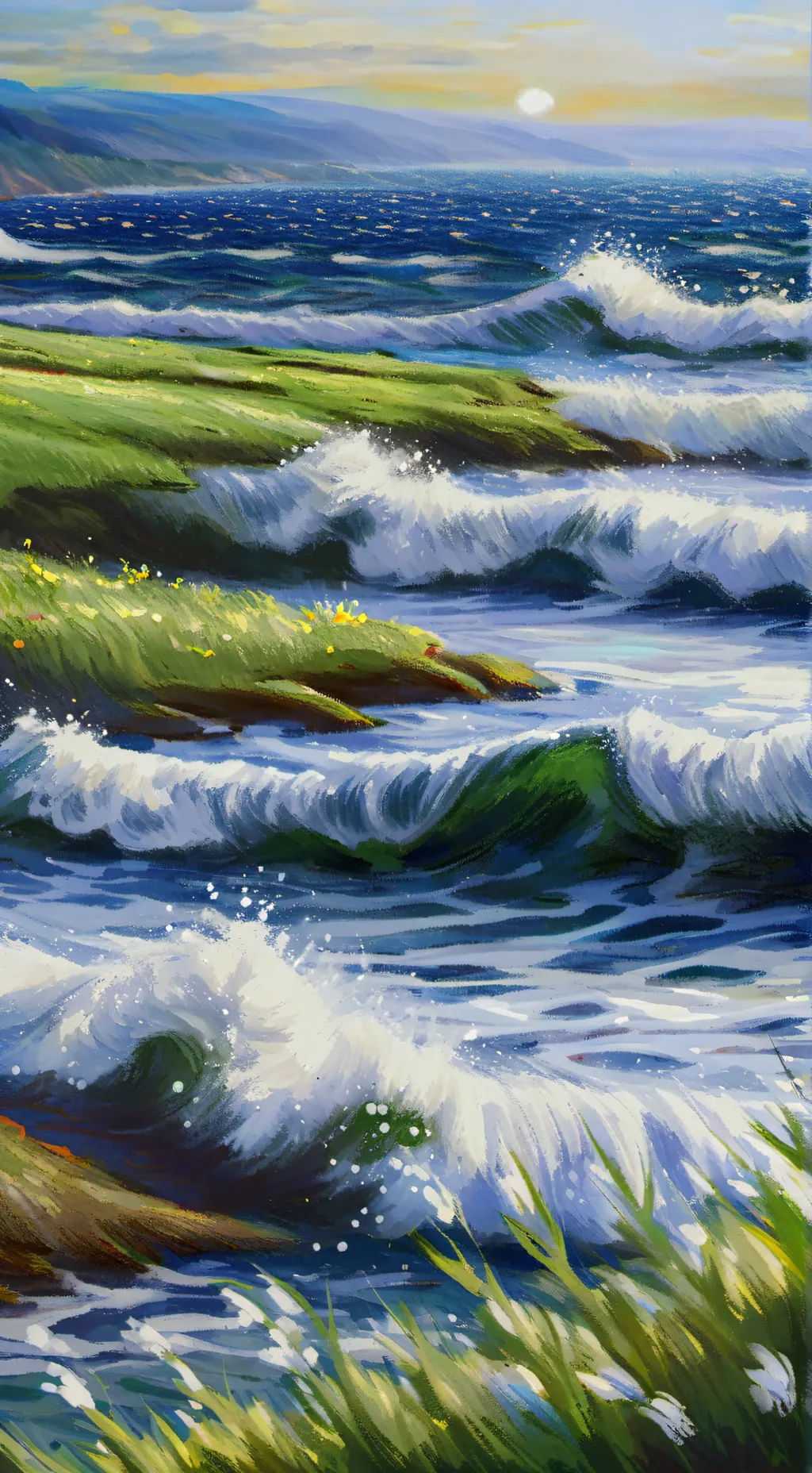 ai character: Grass💚 background