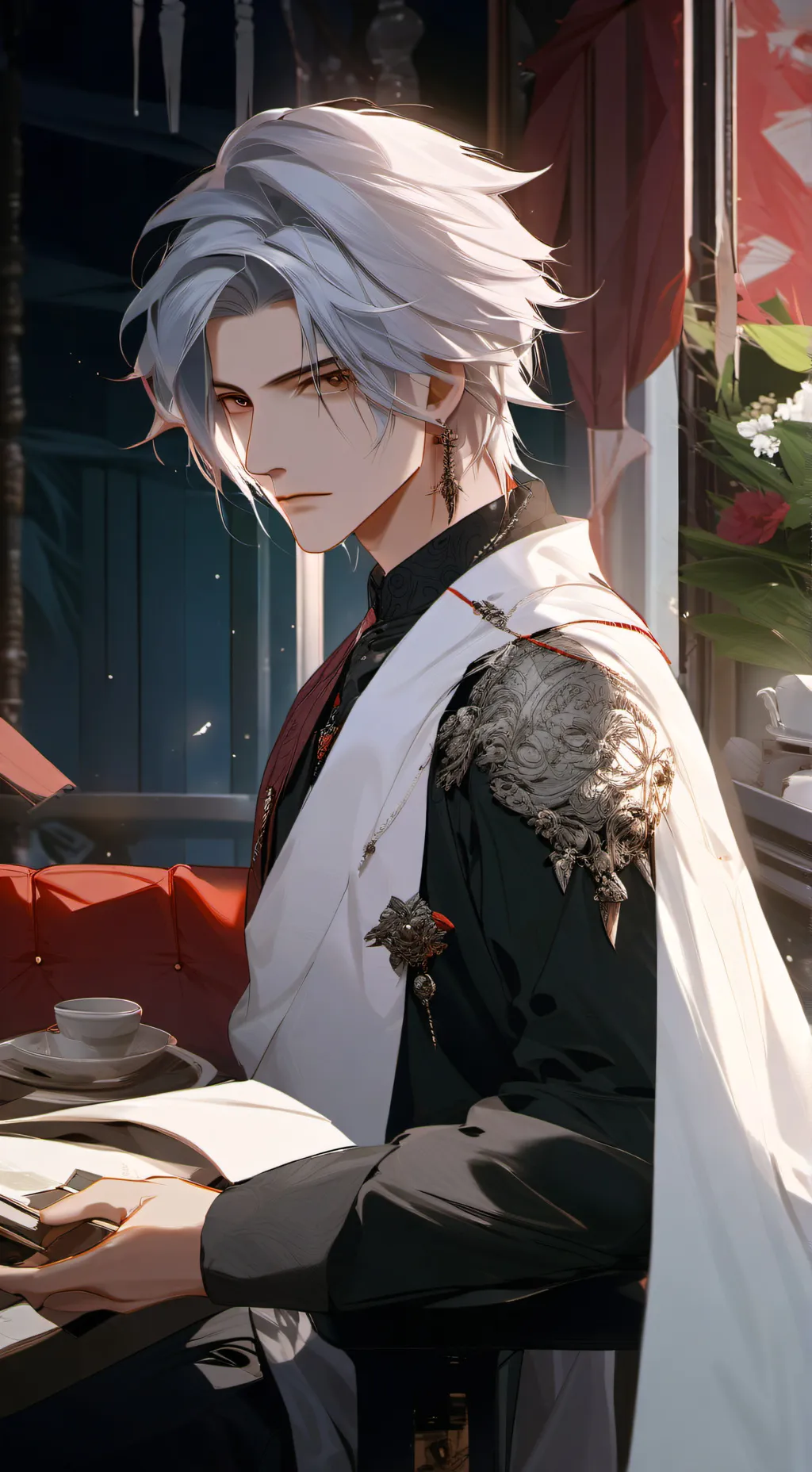 ai character: Killian and Shadow background