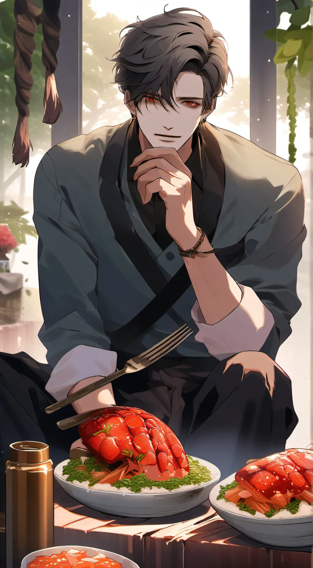 ai character: HUMAN EATER CLUB background