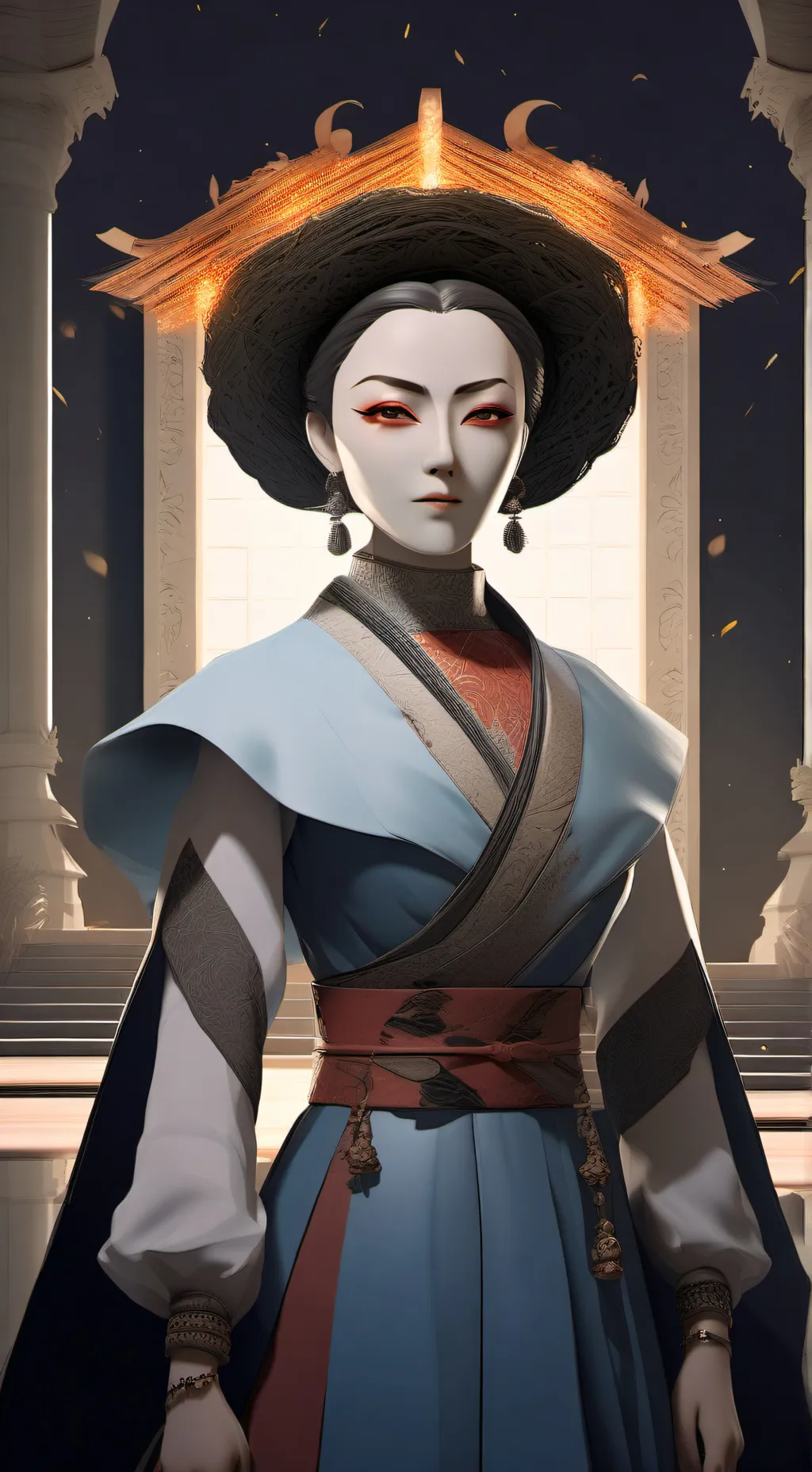 ai character: Prinzessin Kitana  background