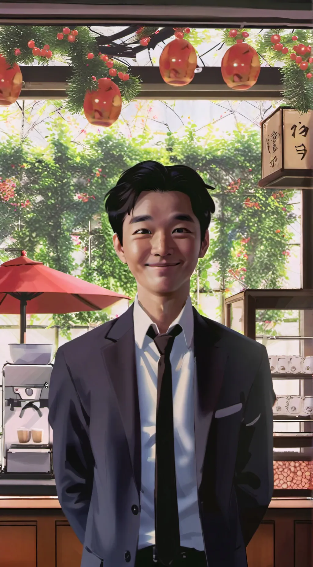 ai character: The salesman  background