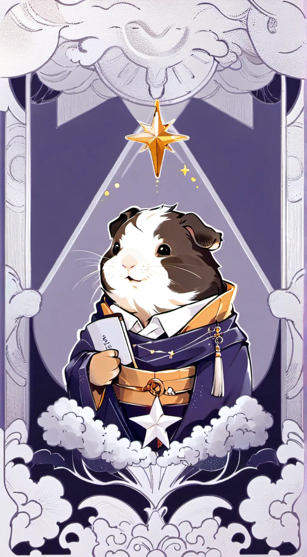 ai character: magical guinea pig background