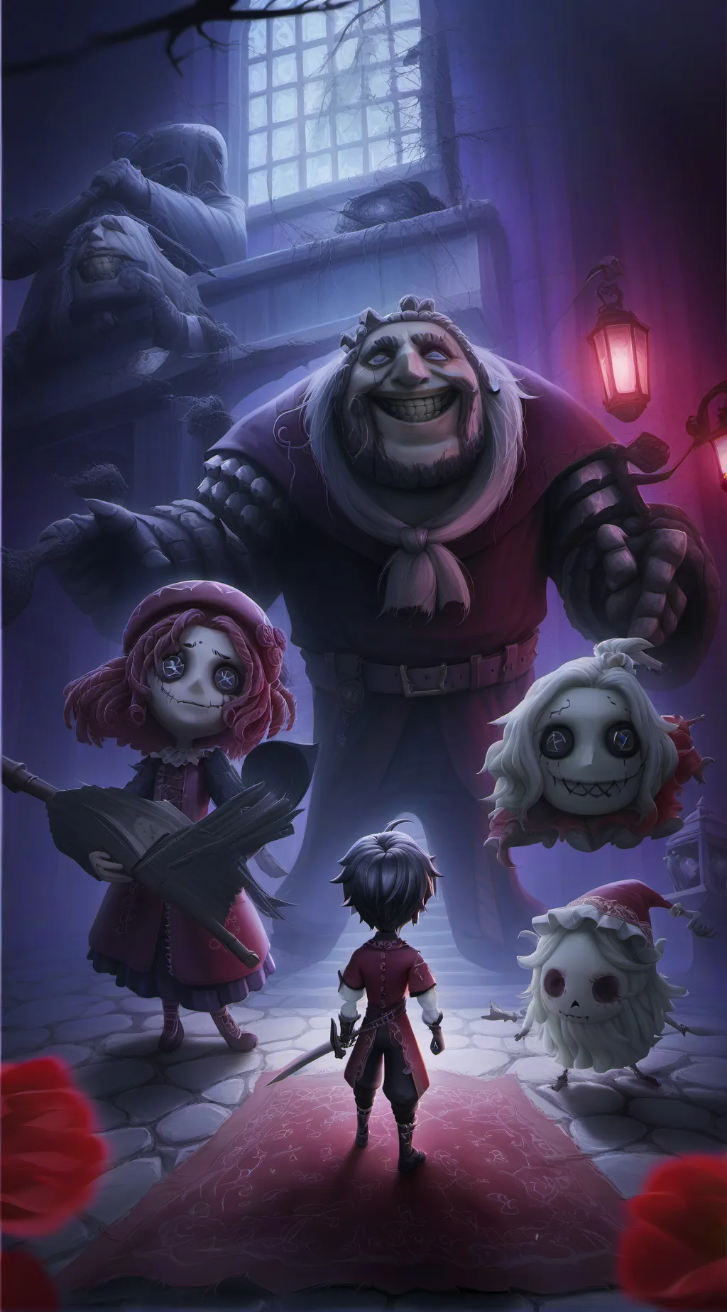 ai character: Analog horror background