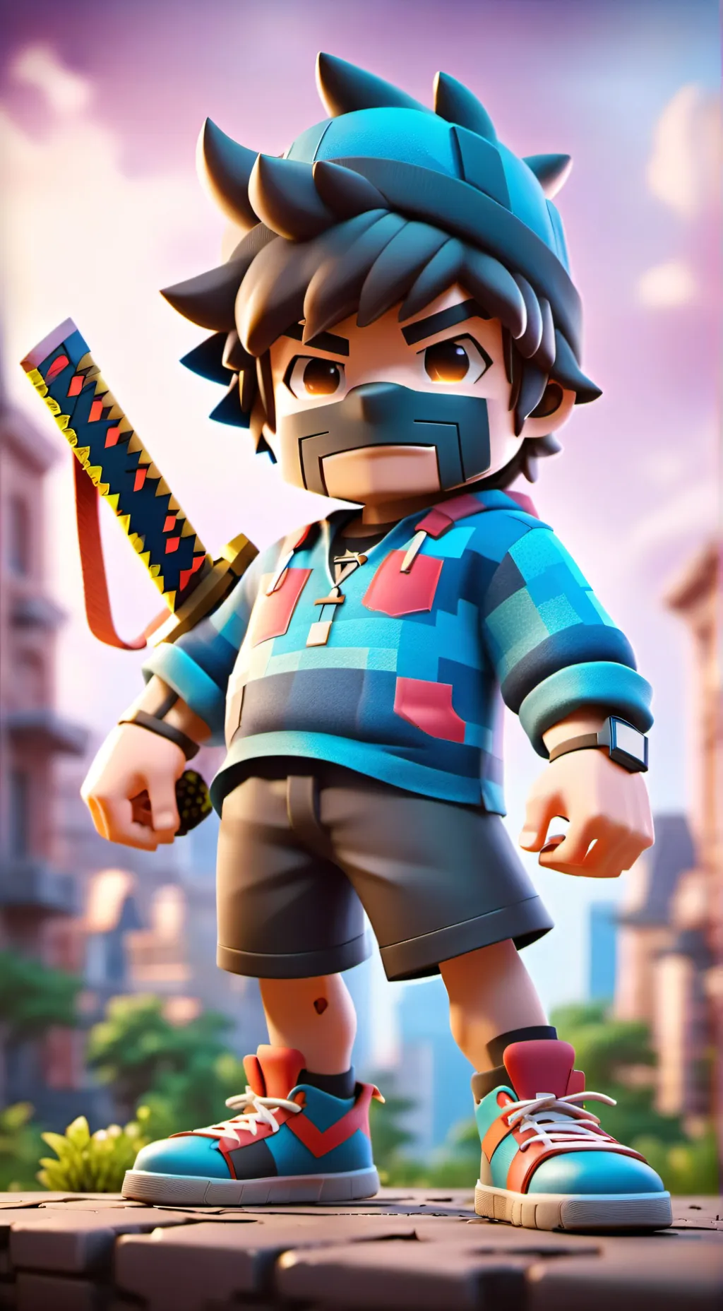 ai character: balls background