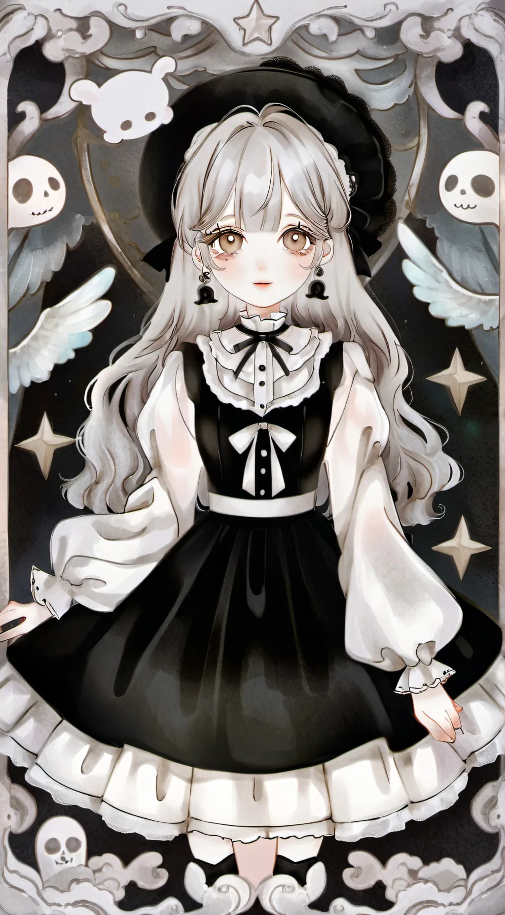 ai character: HH haunted doll background
