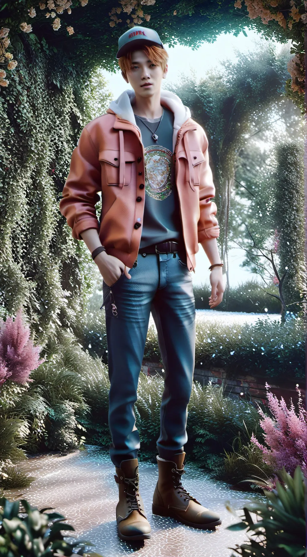 ai character: Justin 2.0 background