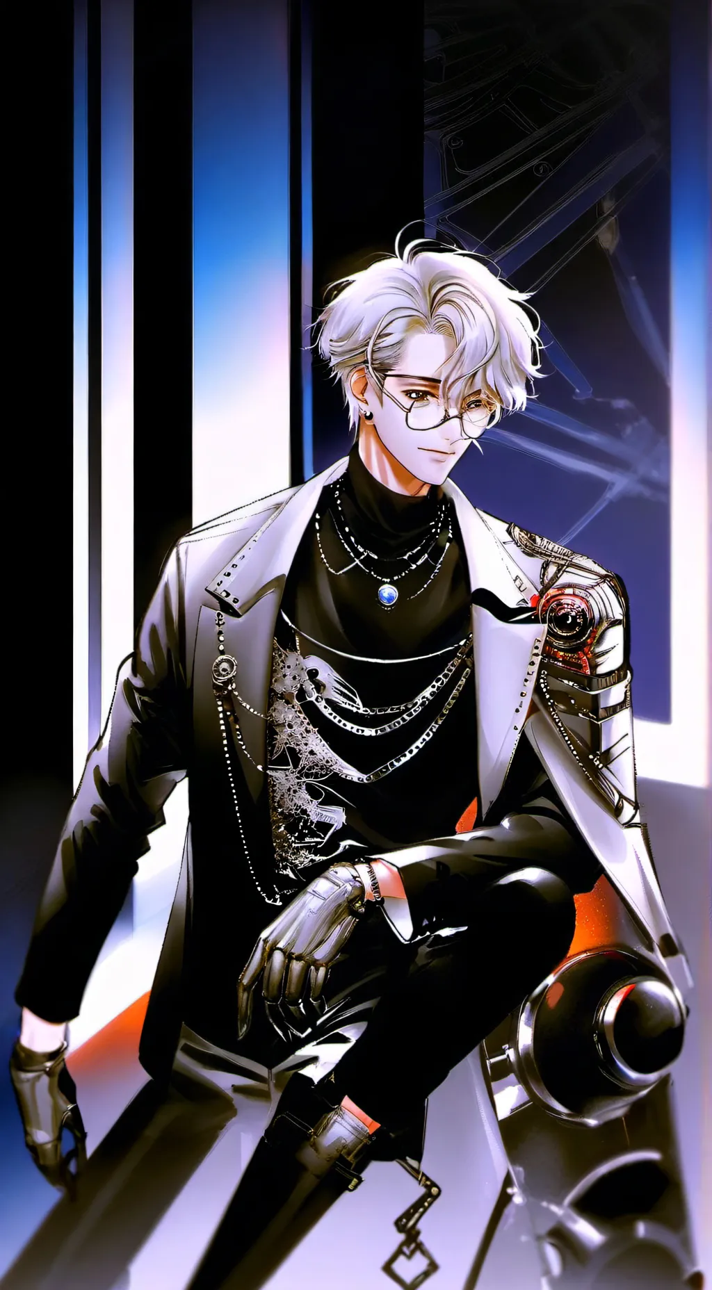 ai character: Dr Bright background