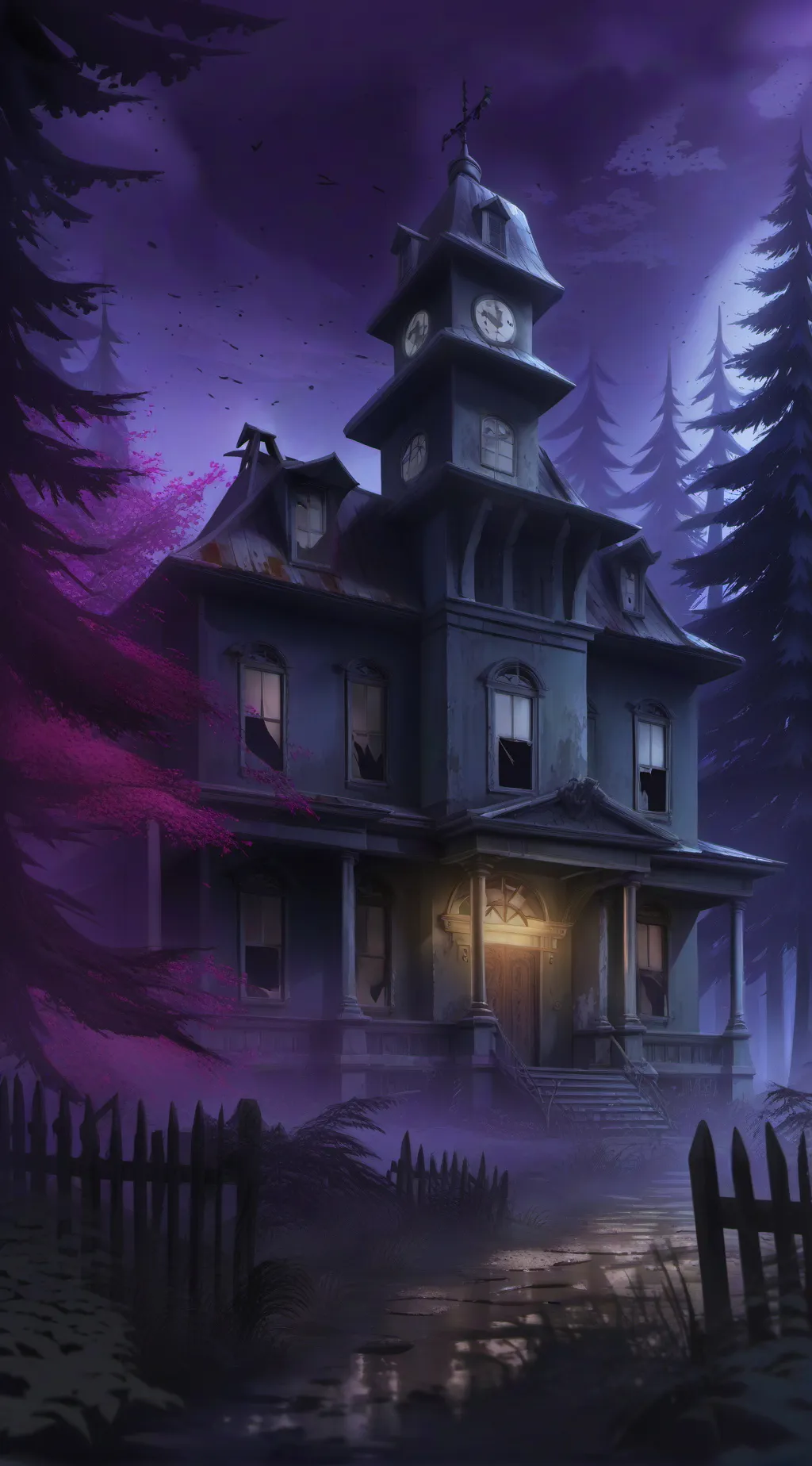 ai character: the curse background