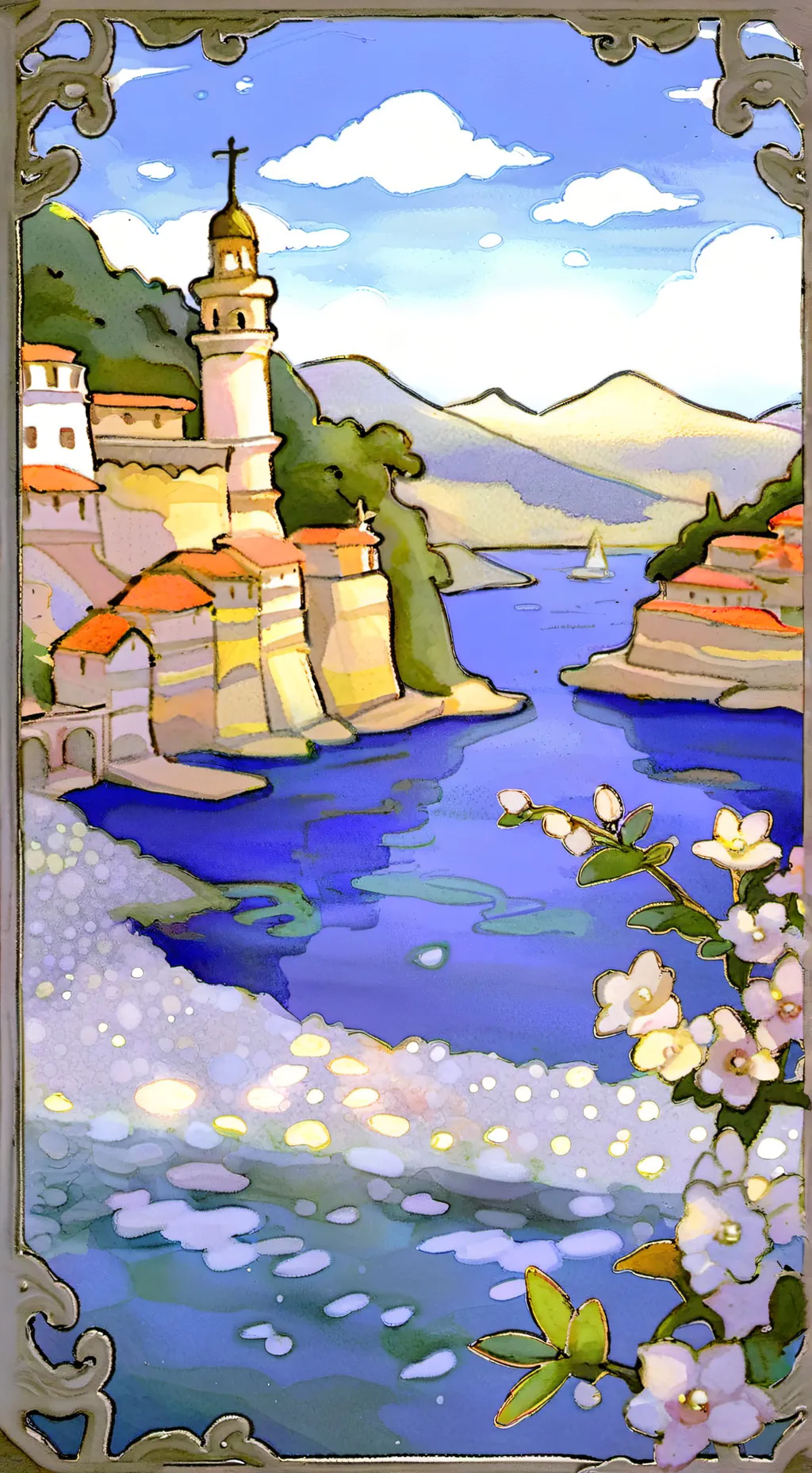 ai character: Moonflower background