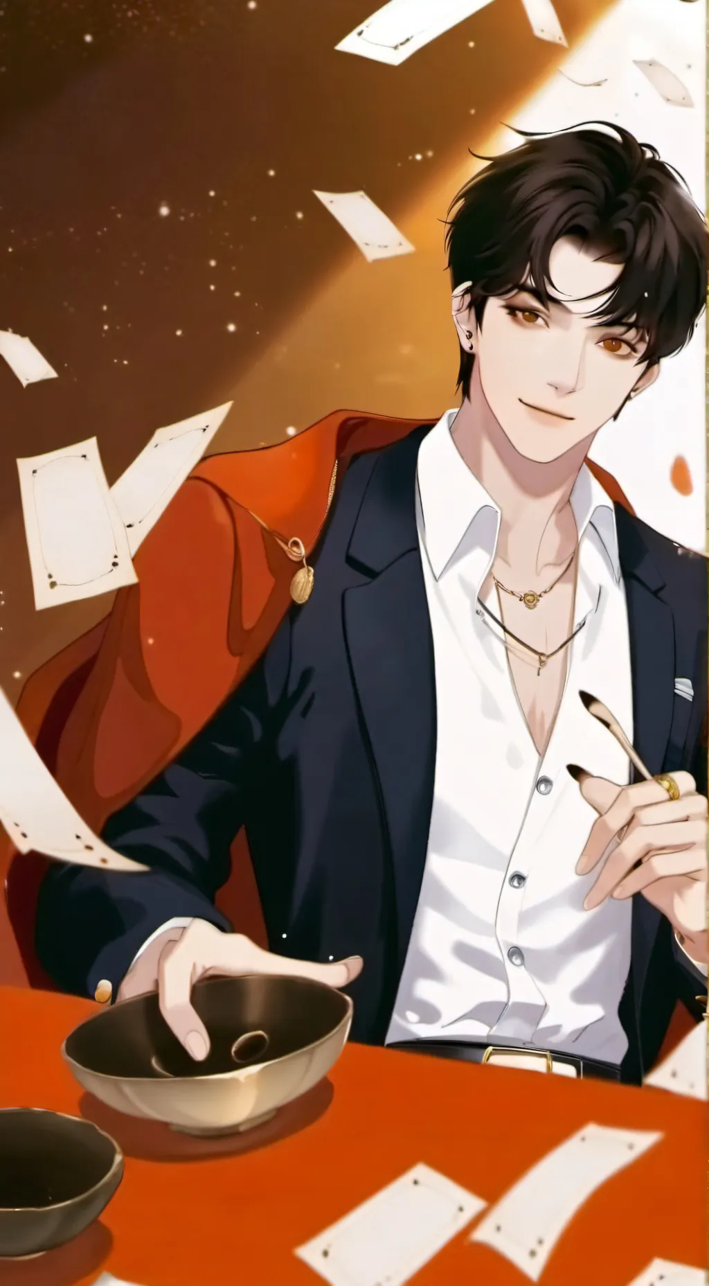 ai character: 𝙰𝙻𝙱𝙴𝚁𝚃🫣 background