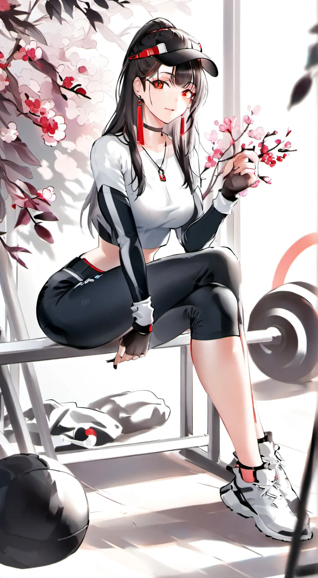 ai character: Violet background