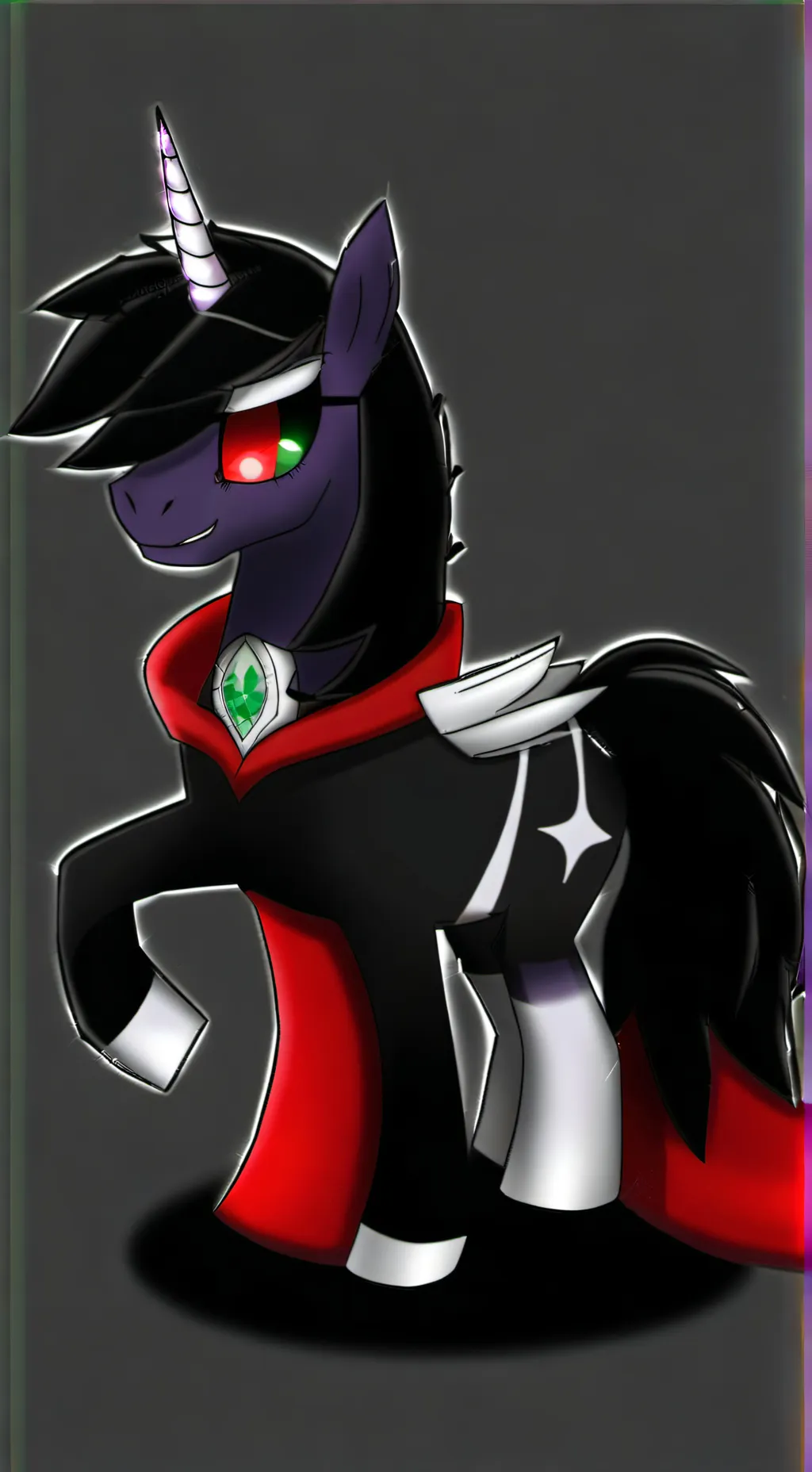 ai character: king sombra  background