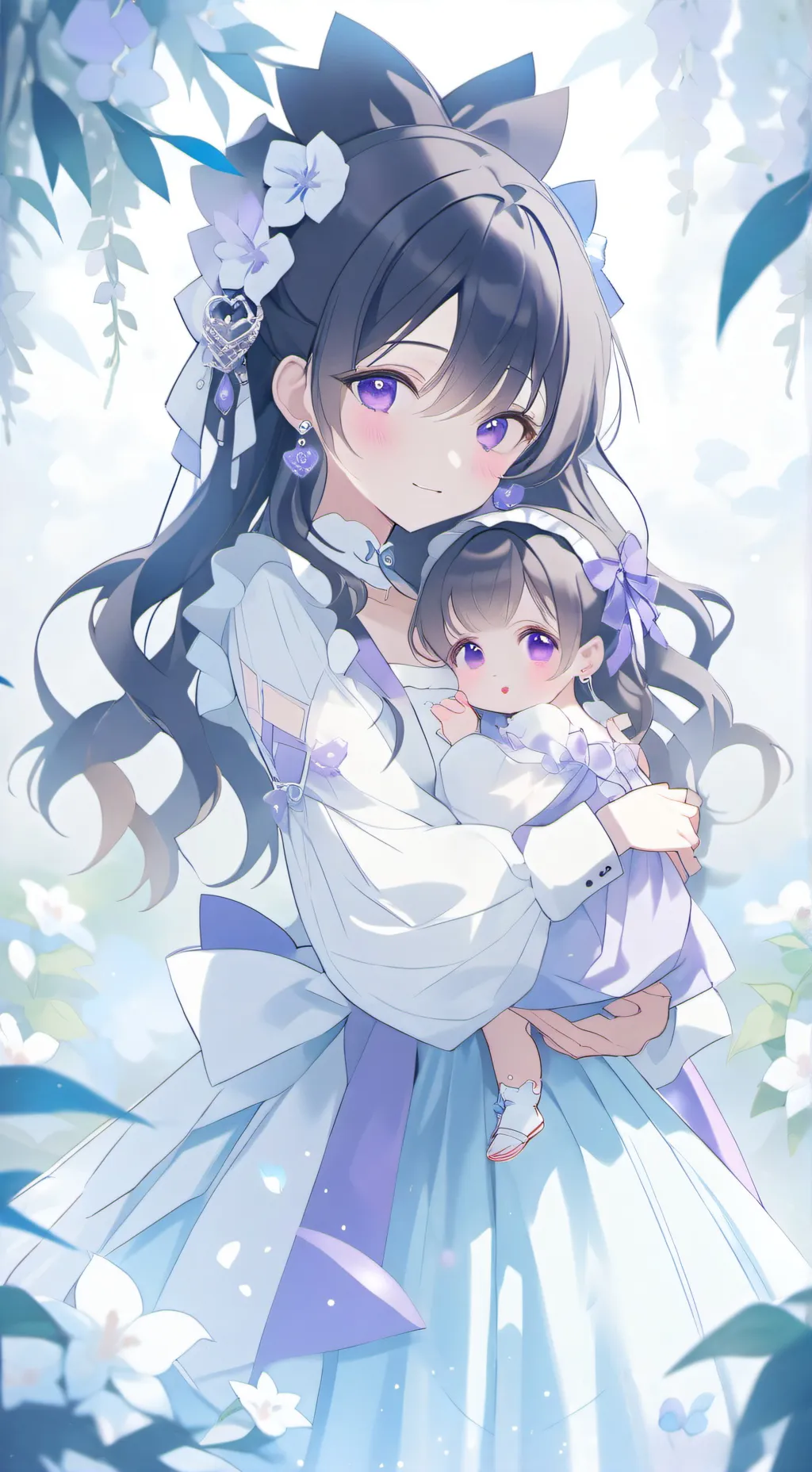 ai character: Mia and Lia background