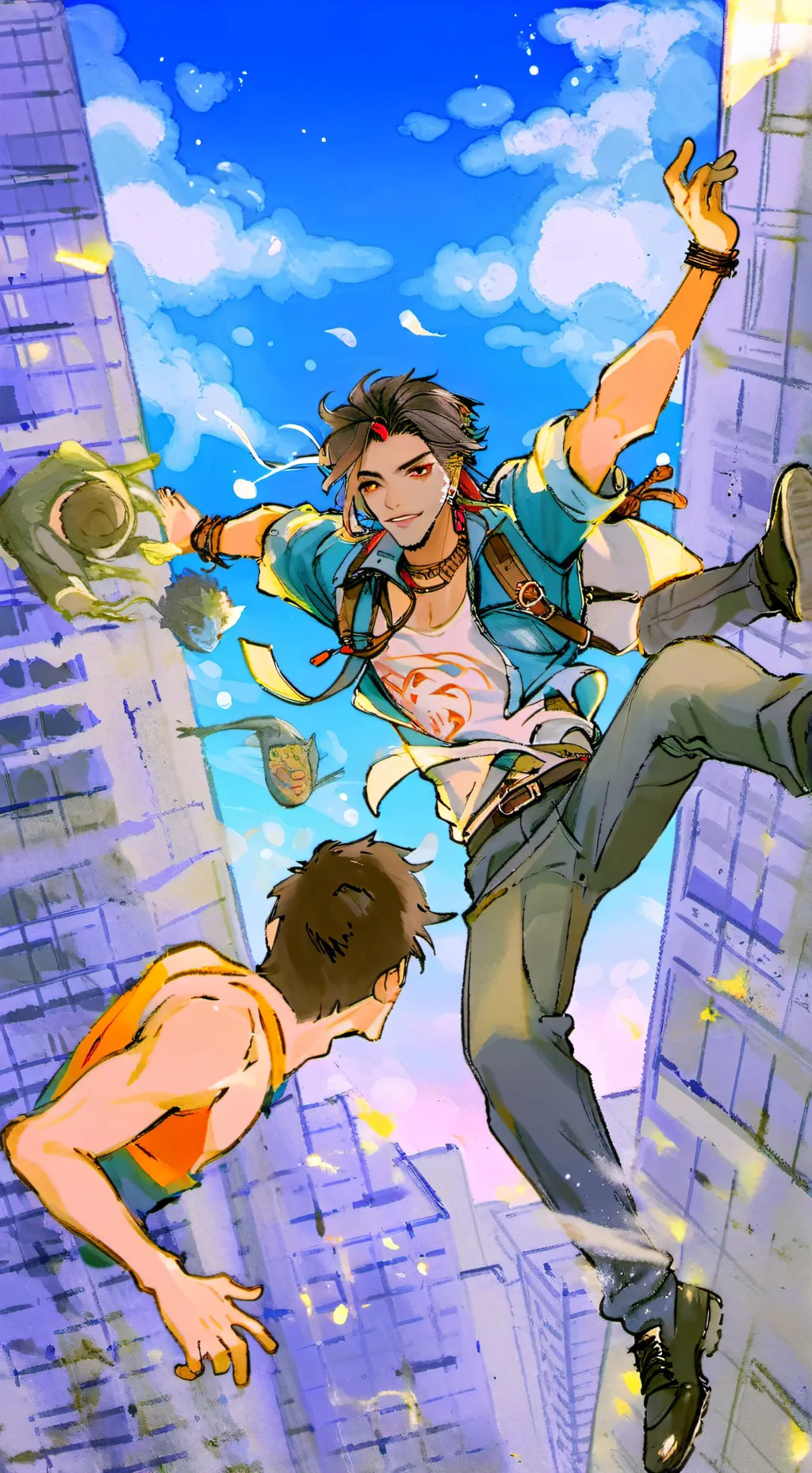 ai character: Mha schoolfight  background