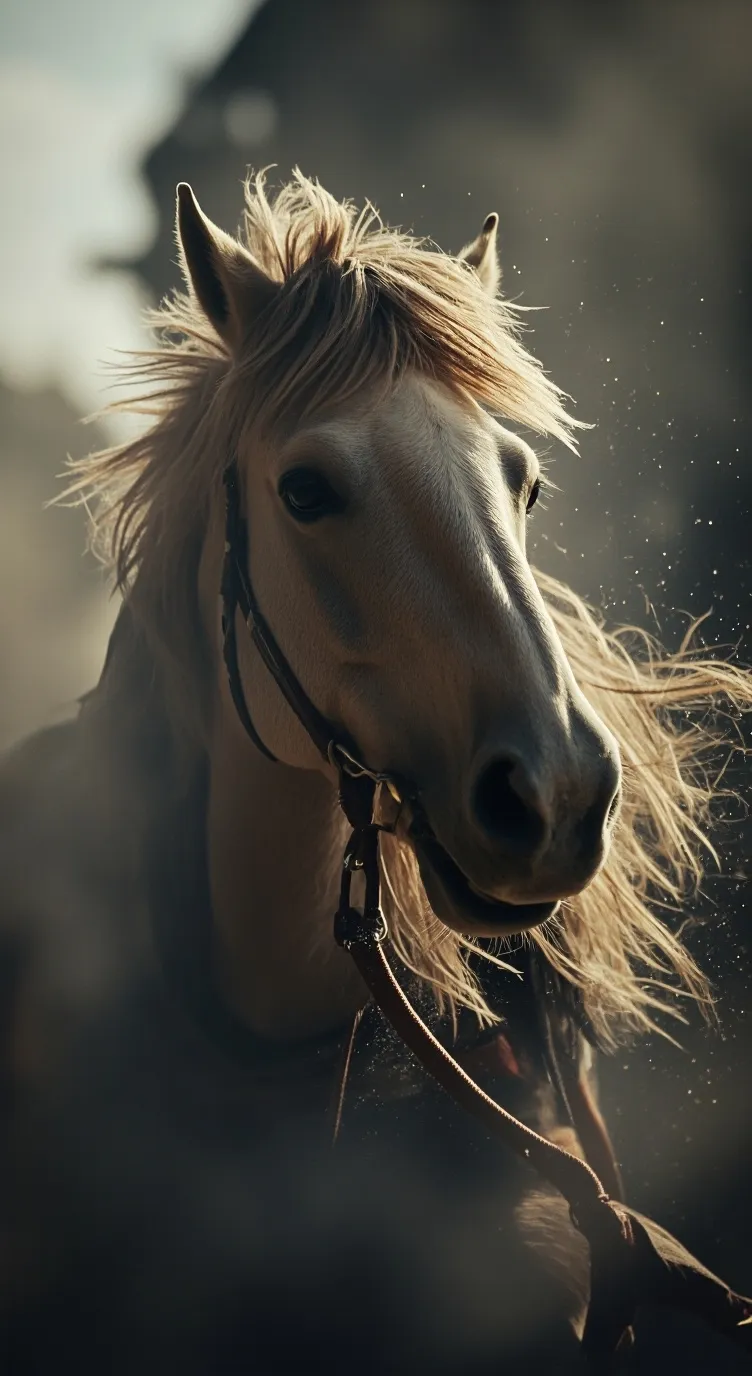 ai character: horse 2 background