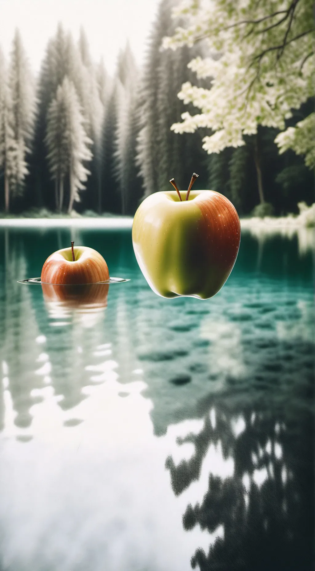 ai character: Apple background