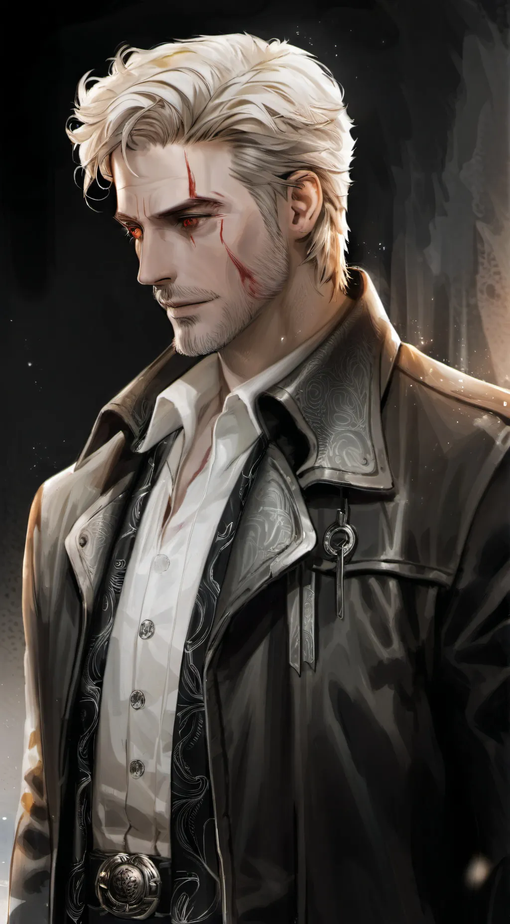 ai character: john Constantine  background