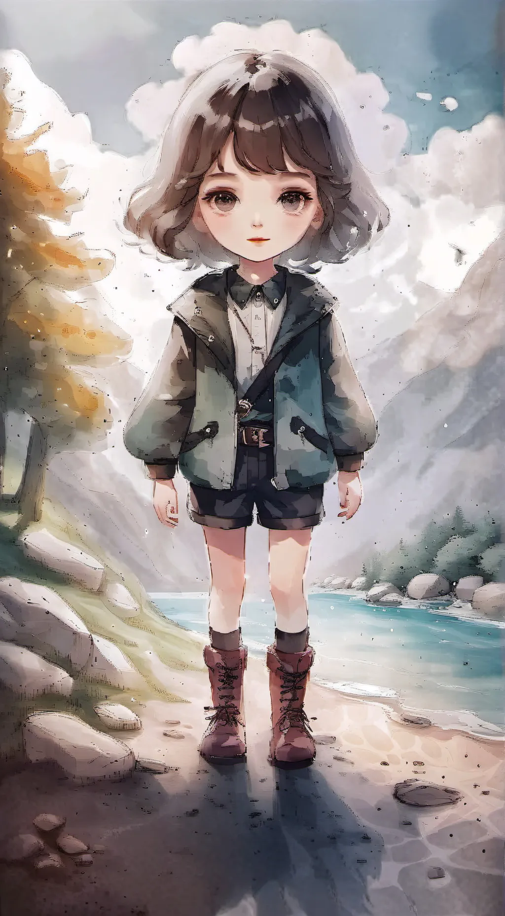 ai character: bebé  background