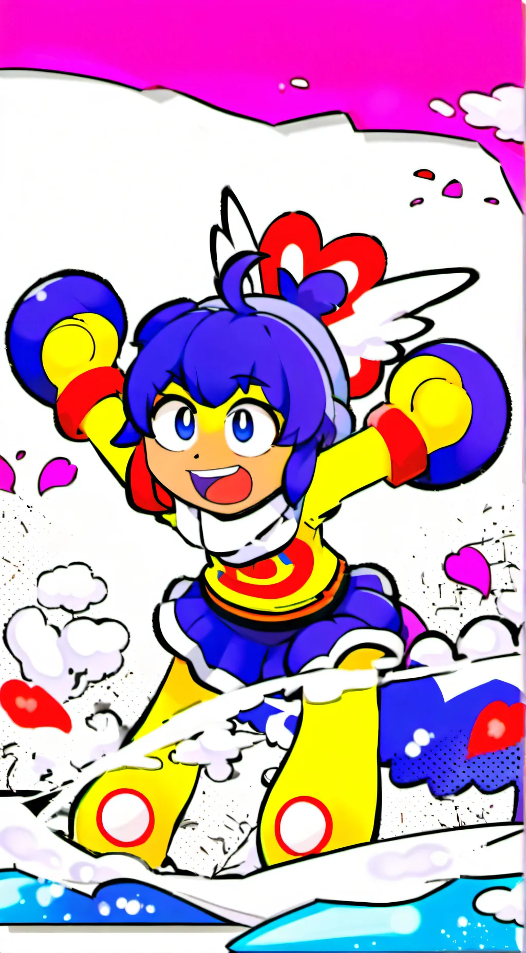 ai character: Sonic girl background