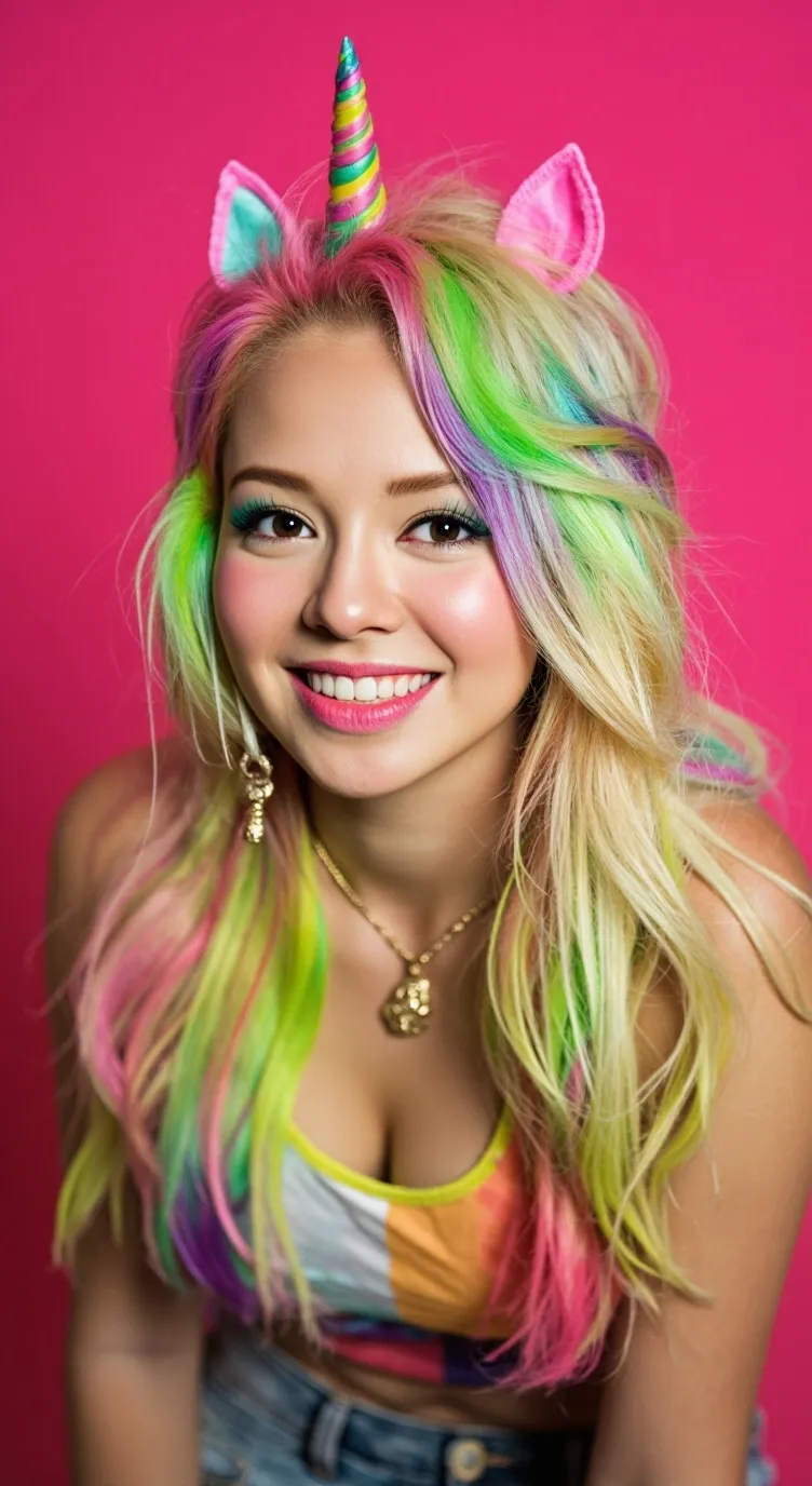 ai character: Rainbowia background