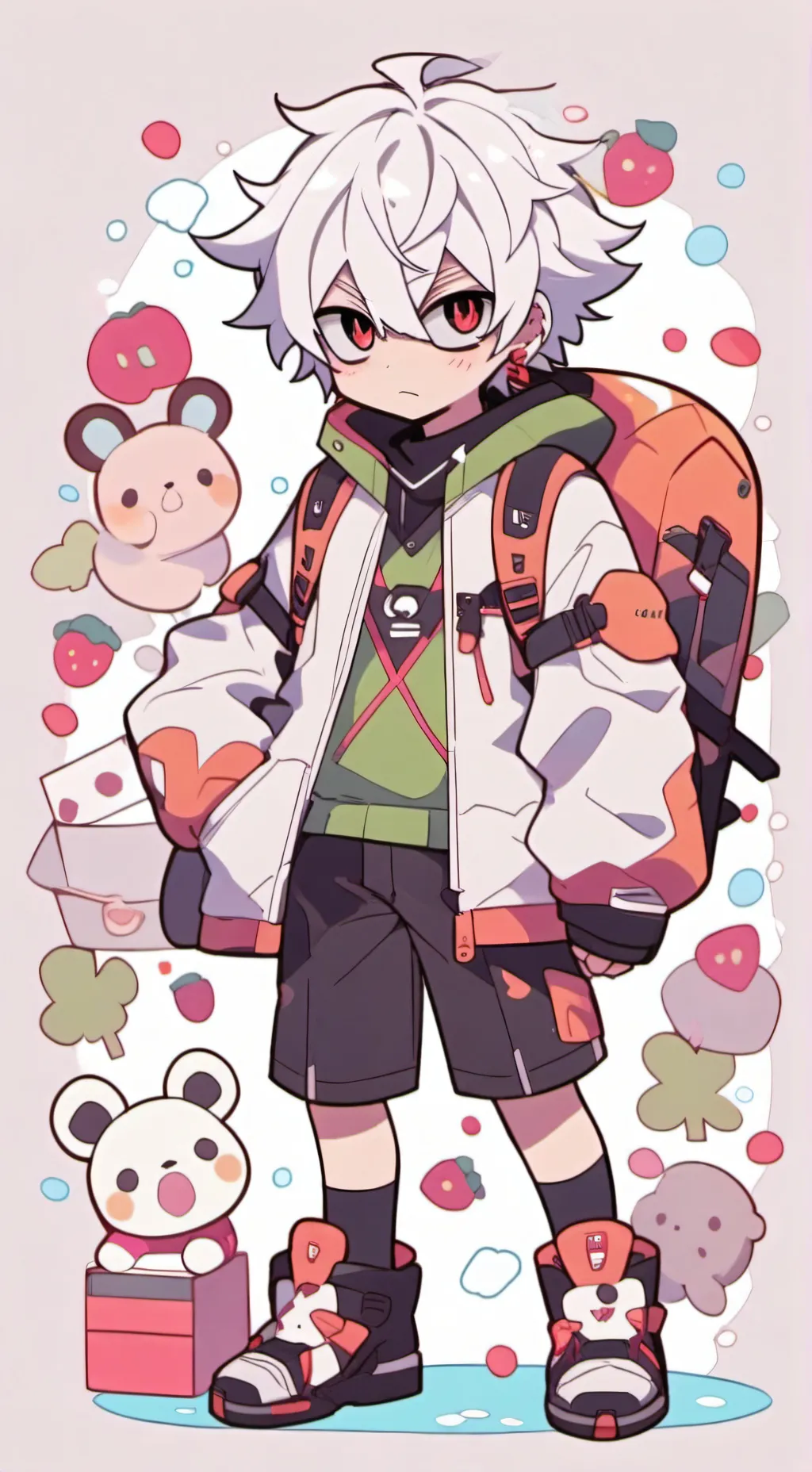 ai character: bakugo background