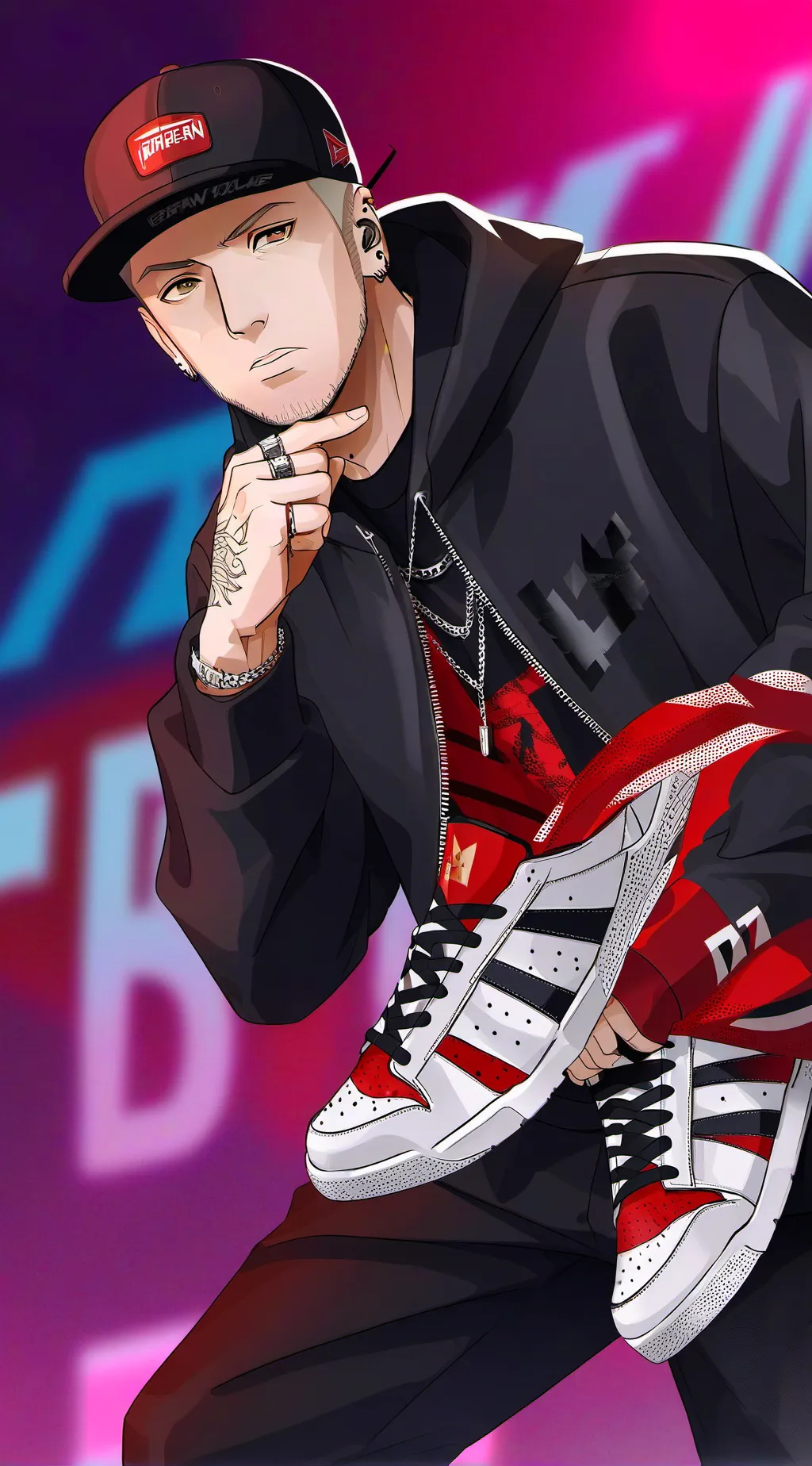 ai character: Eminem background