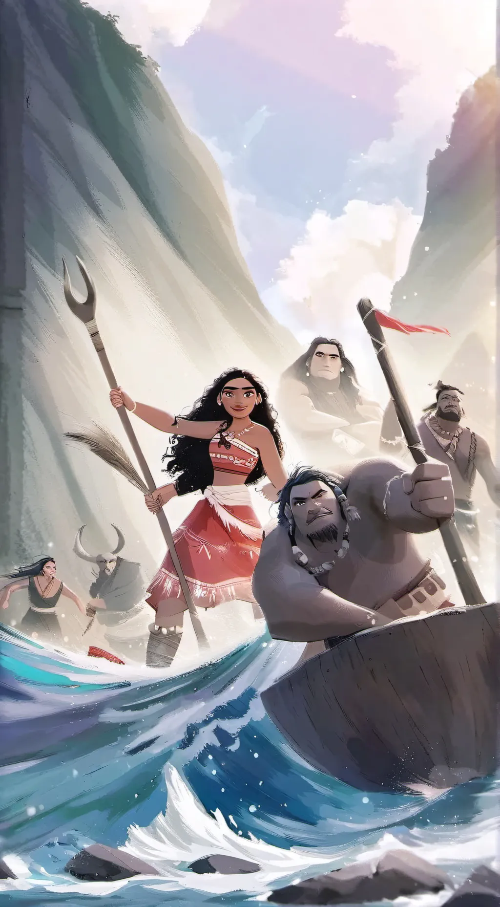 ai character: Big sis moana2 background