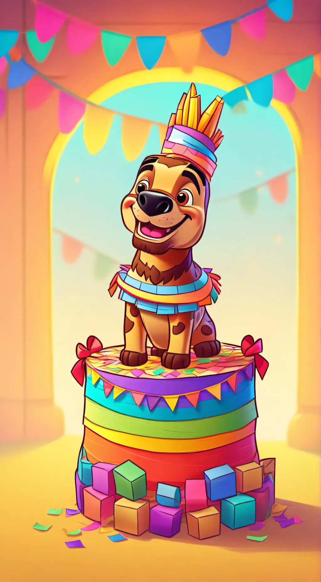 ai character: DW NEW TOON!! background