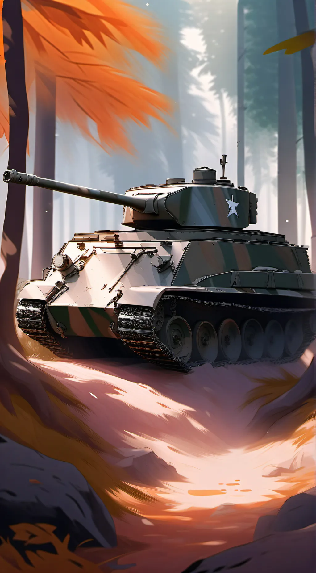 ai character: Sherman M1 tank background