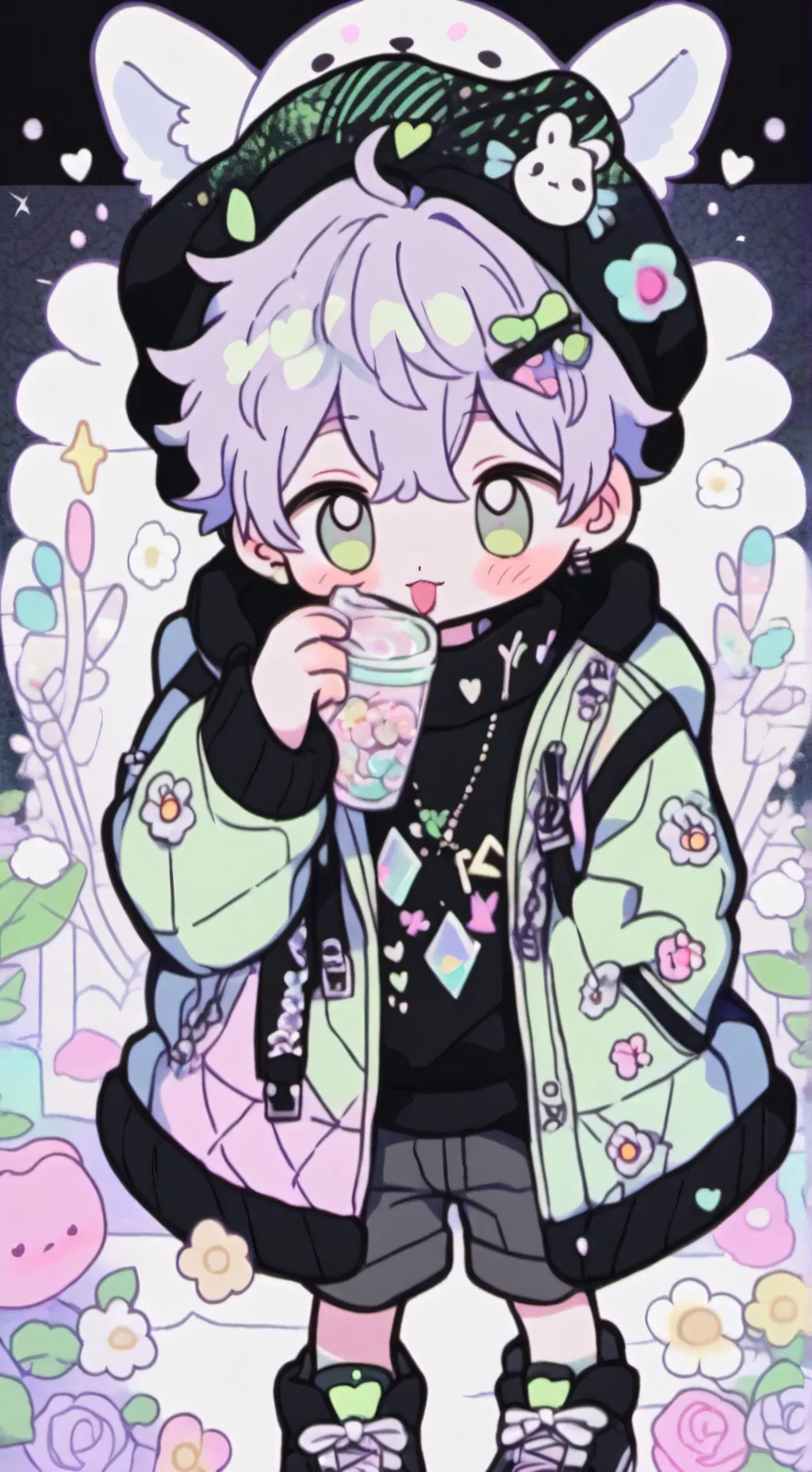 ai character: Boykisser background