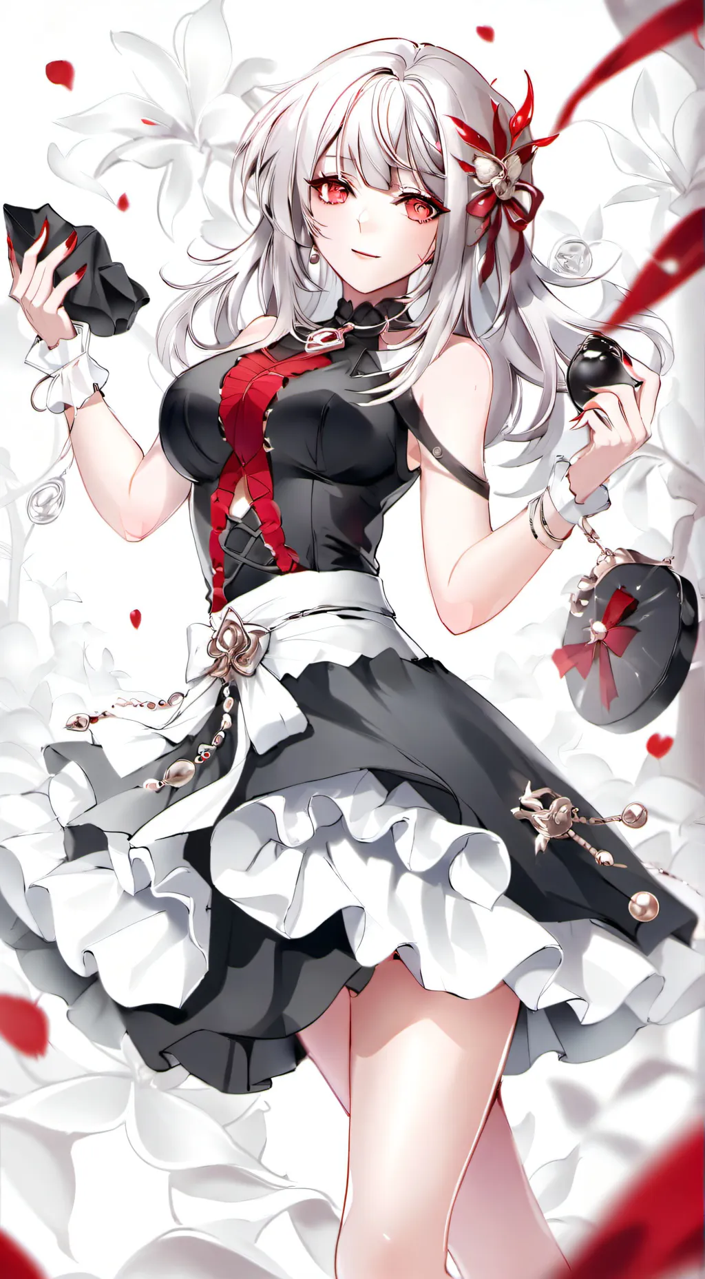 ai character: rose background