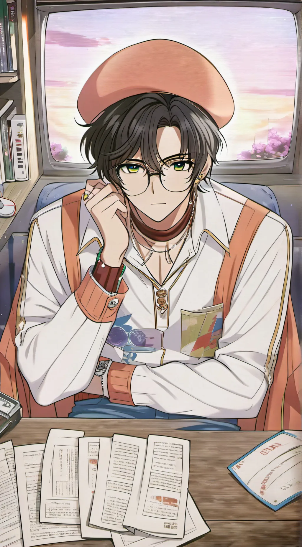 ai character: 🎨Hunter🎨 background