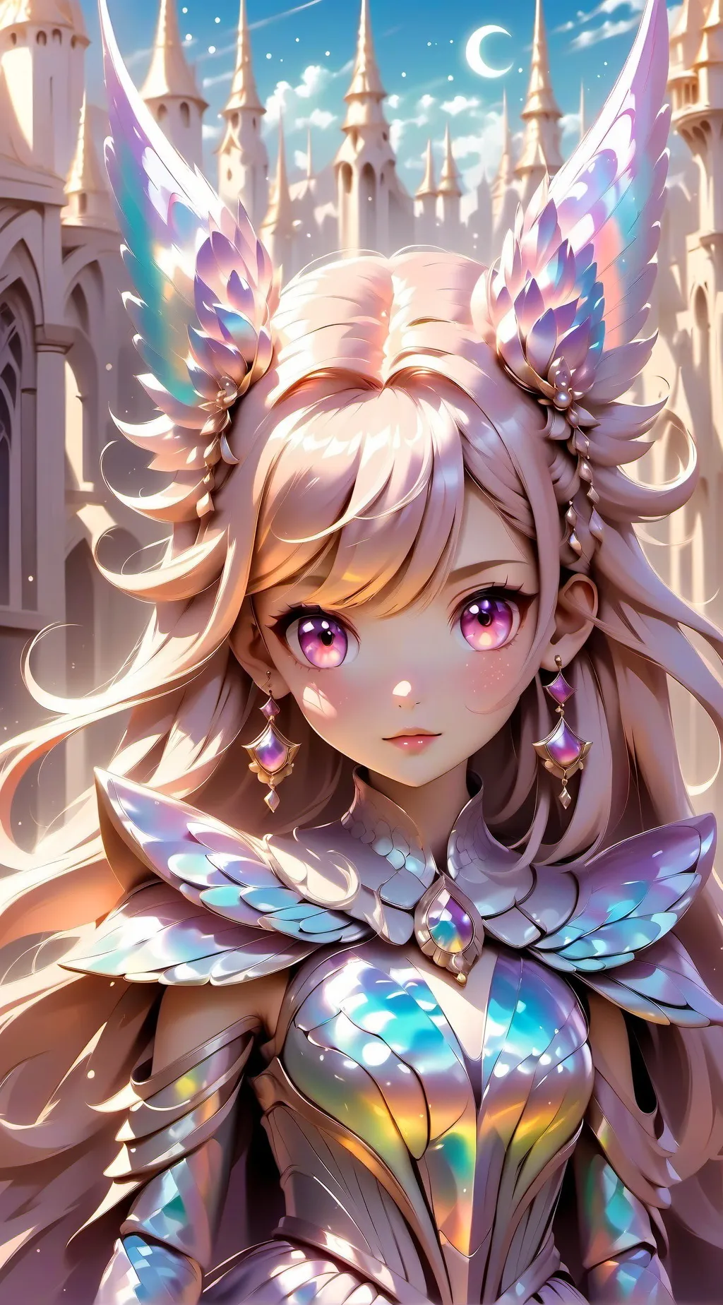 ai character: Luca,Luna e Lana background