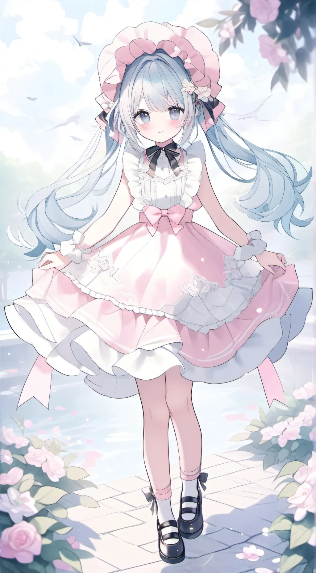 ai character: uwu girl background