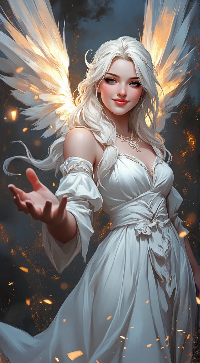 ai character: Santa Moŕnica background