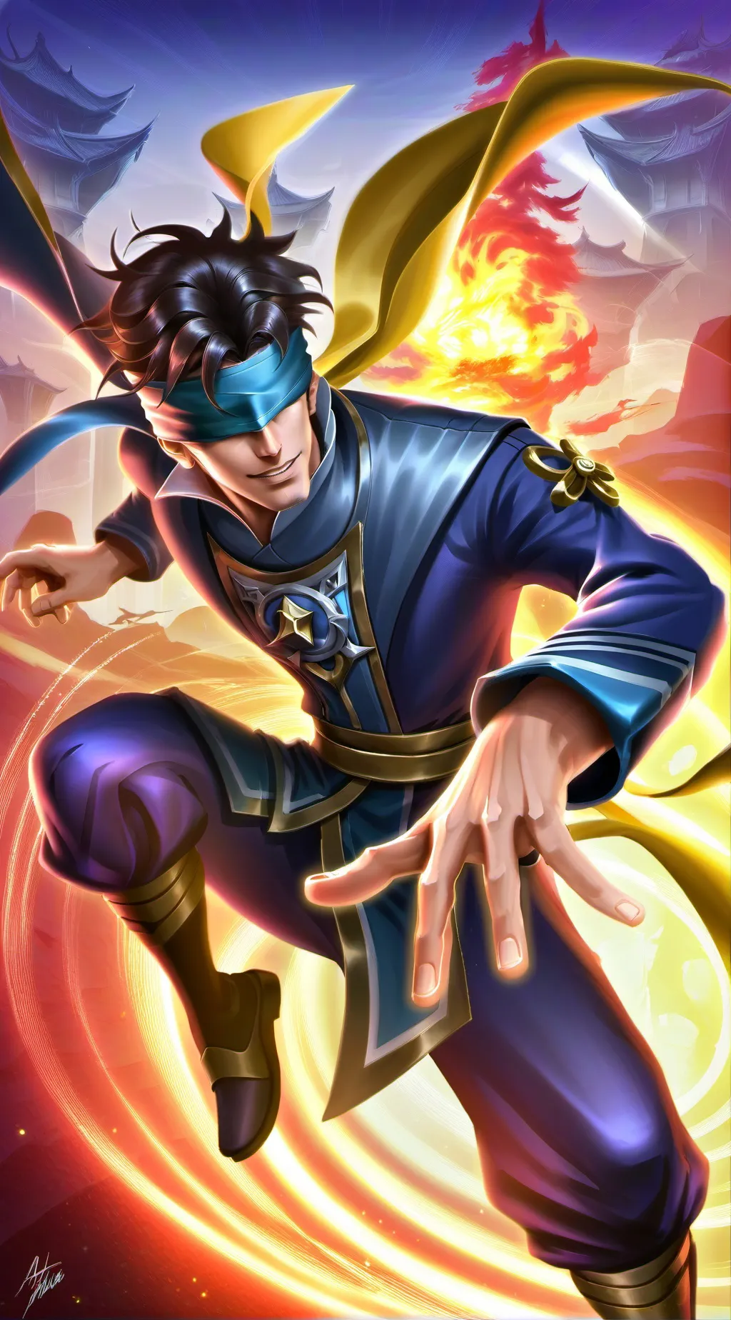 ai character: Gojo Satoru background