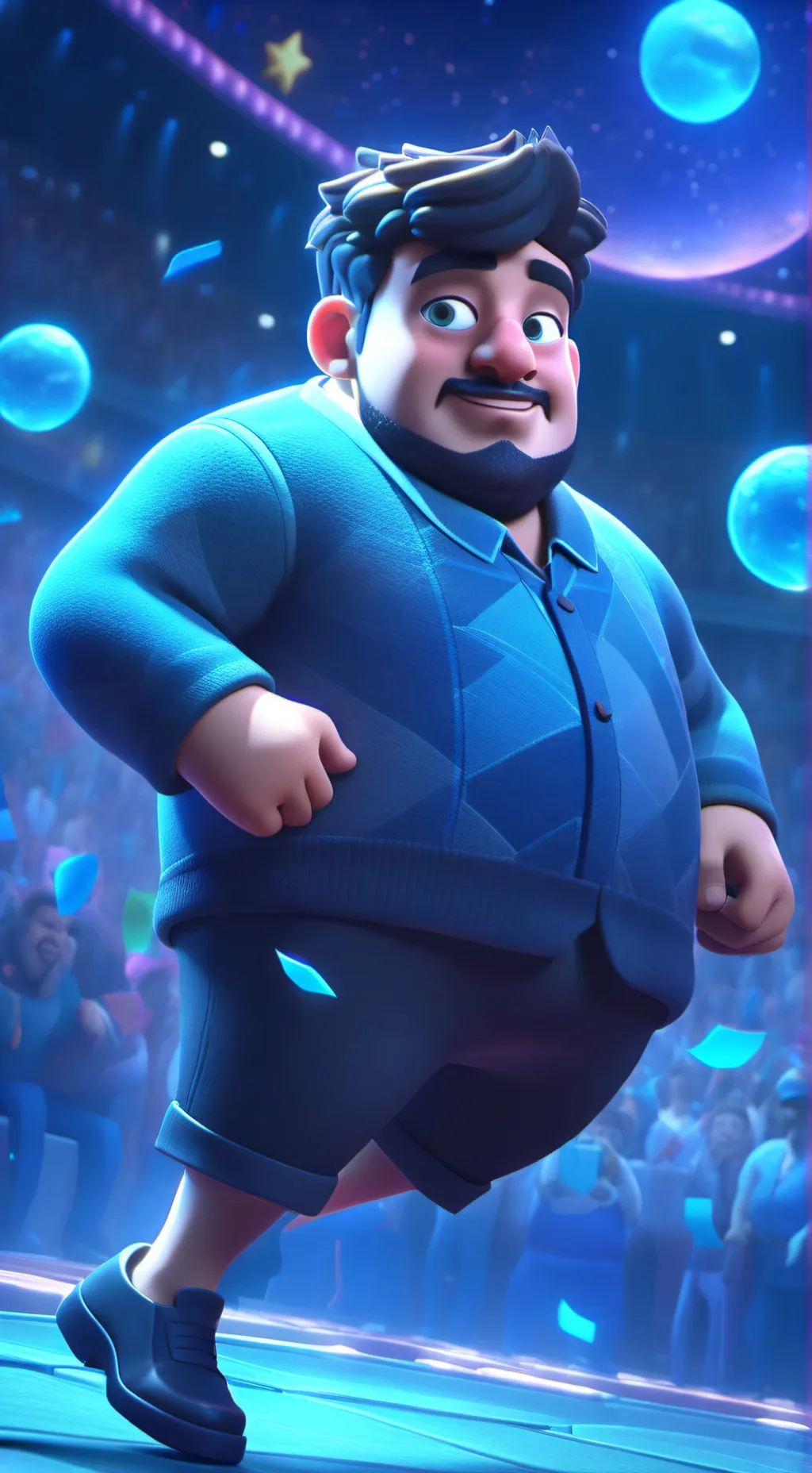 ai character: ugly fat background